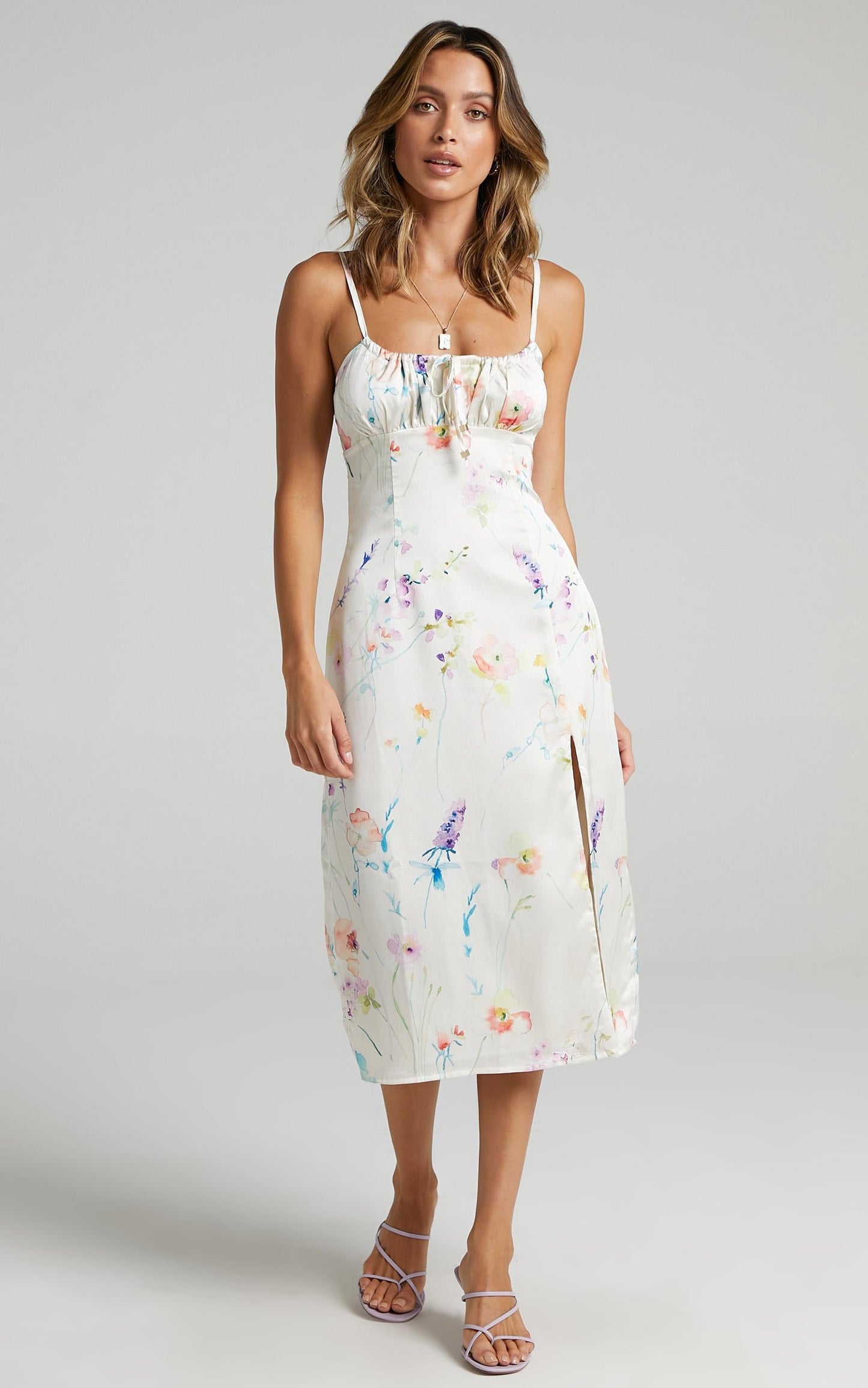 Not your Gal Midi Dress in Watercolour Floral
