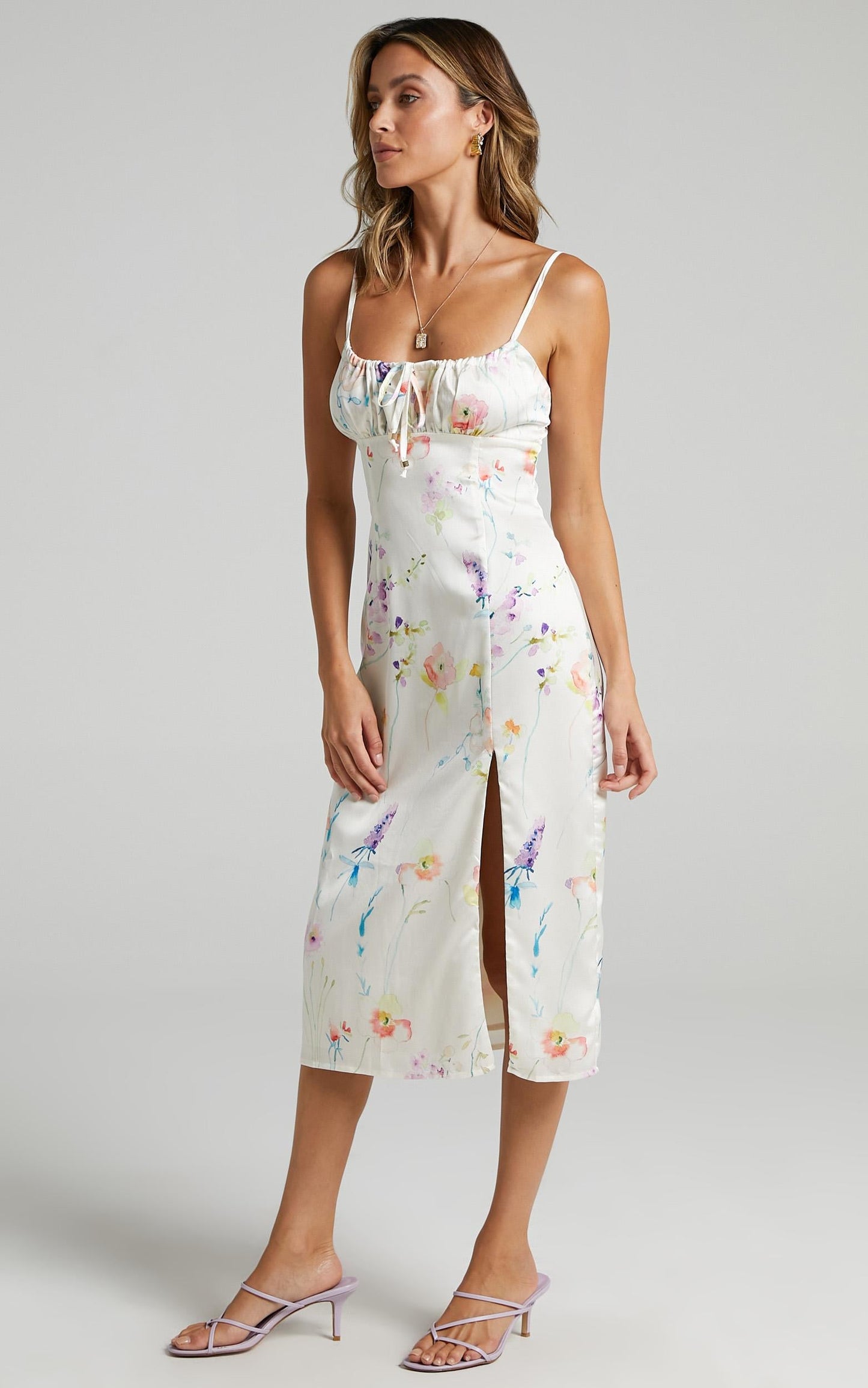 Not your Gal Midi Dress in Watercolour Floral