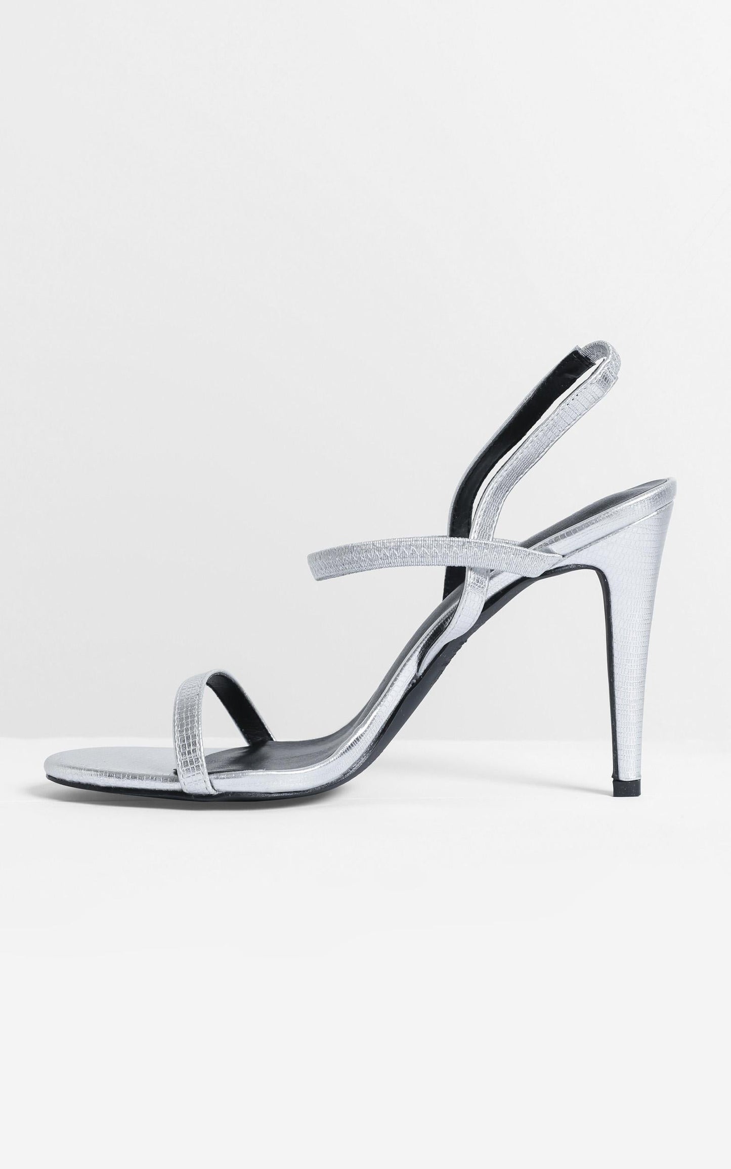Verali - Obsess Heels In silver lizard