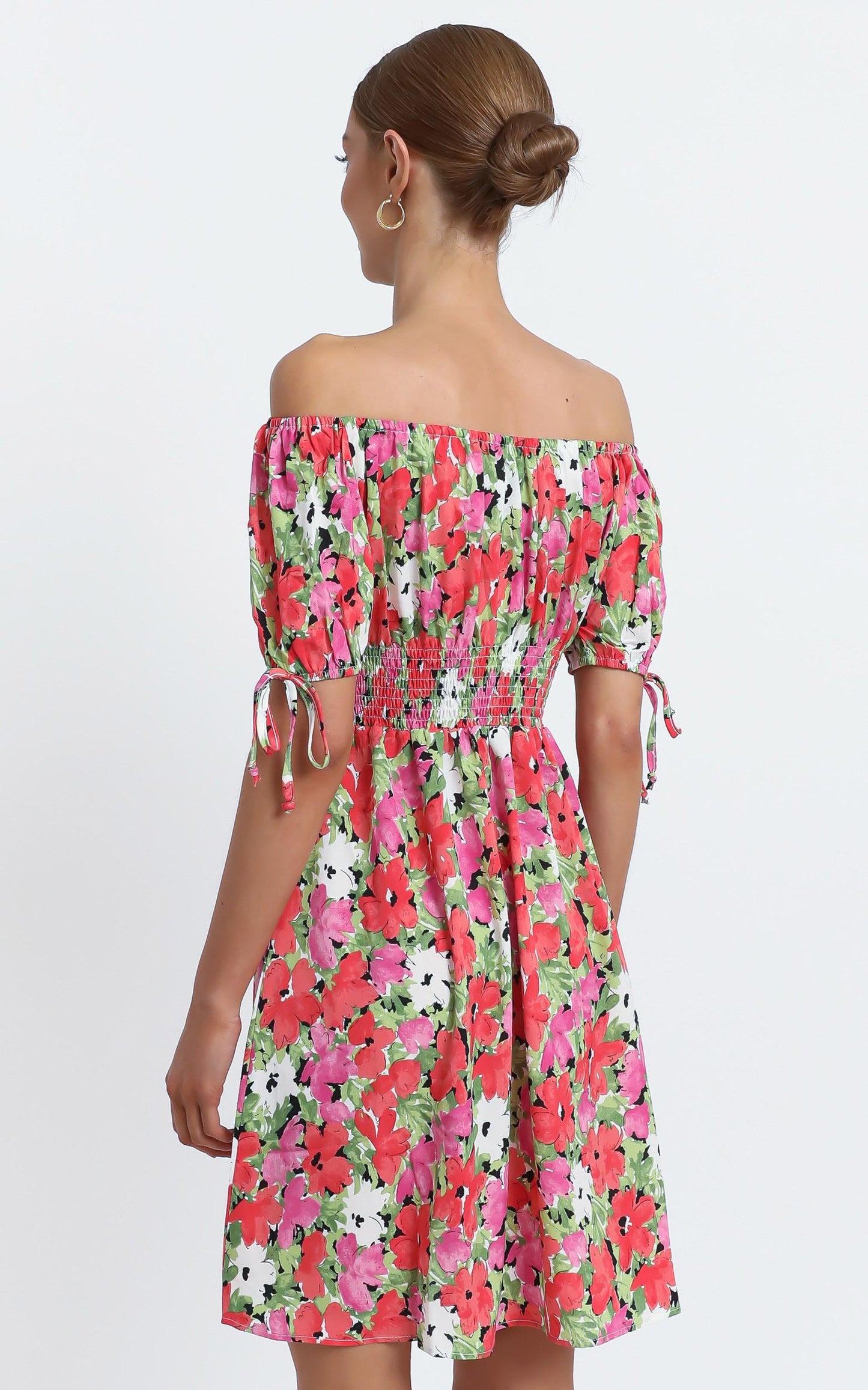 Octavia Dress in Pink Floral