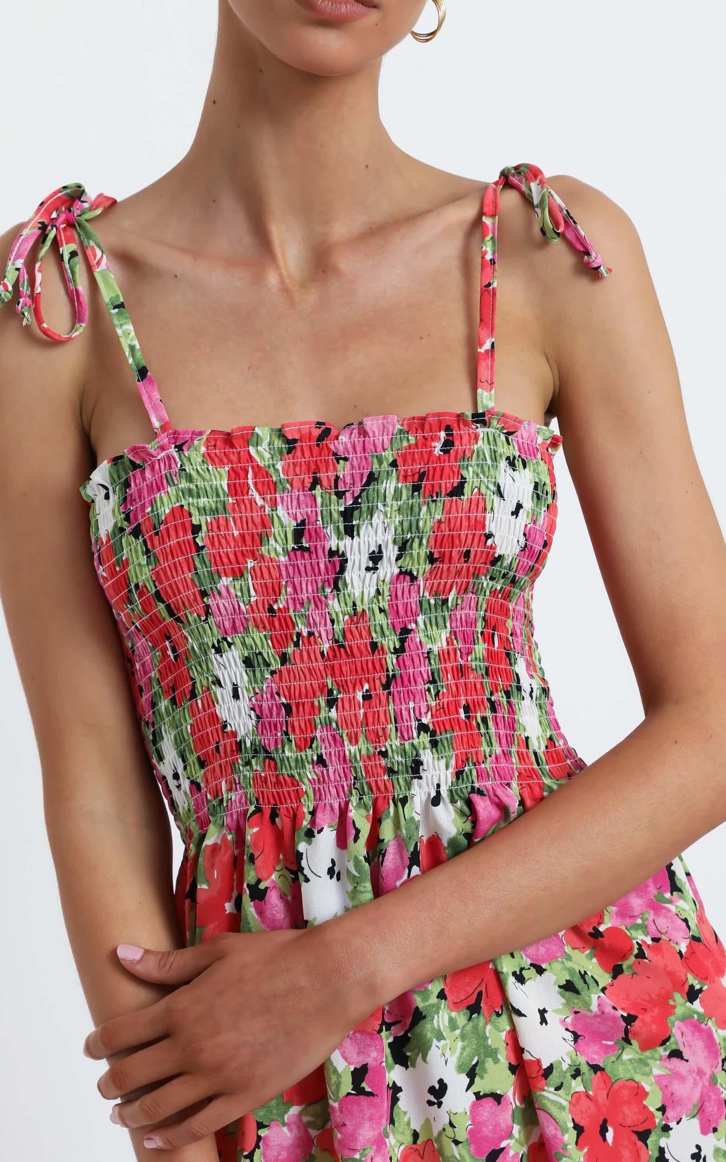 Odeelia Dress in Pink Floral