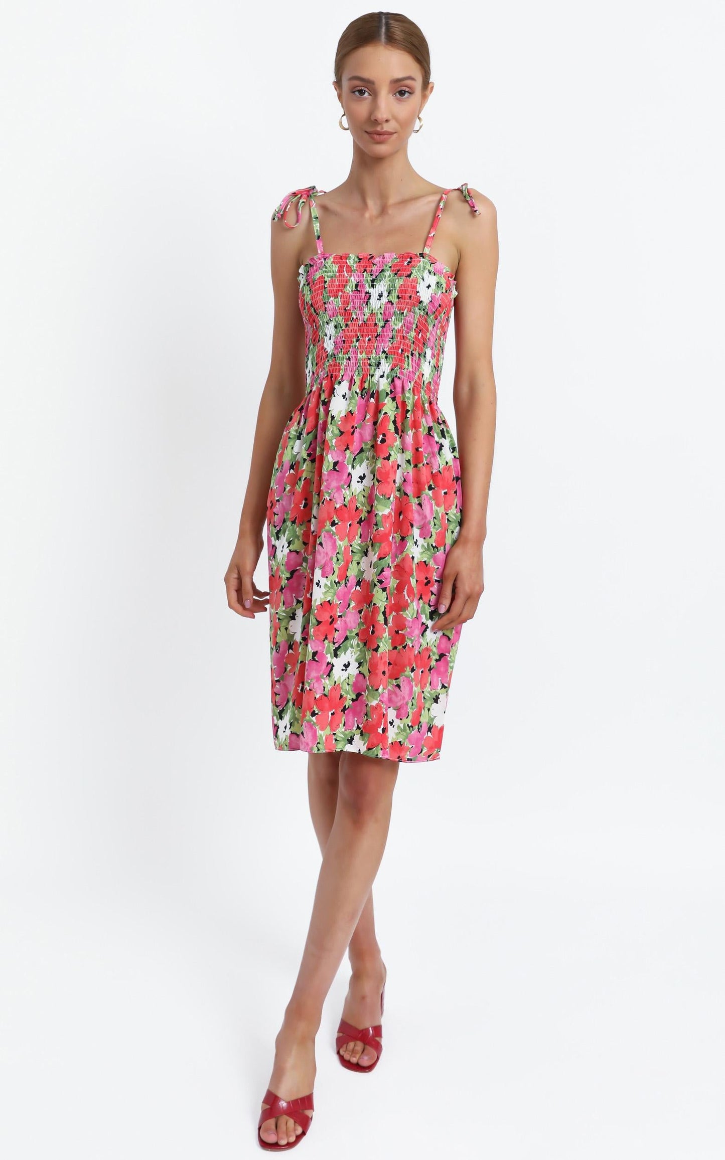 Odeelia Dress in Pink Floral