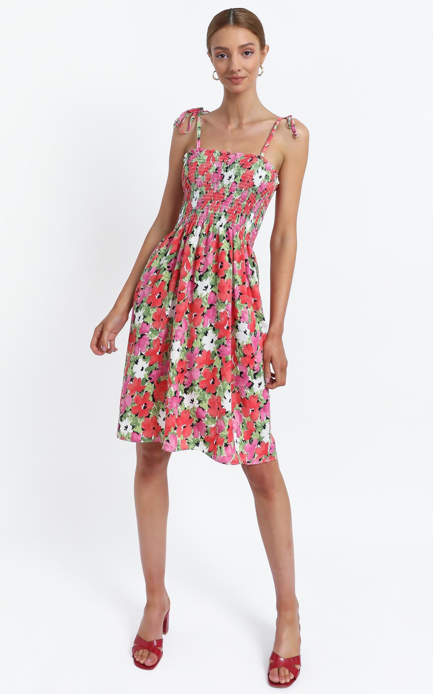 Odeelia Dress in Pink Floral