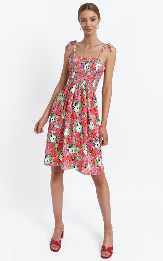 Odeelia Dress in Pink Floral