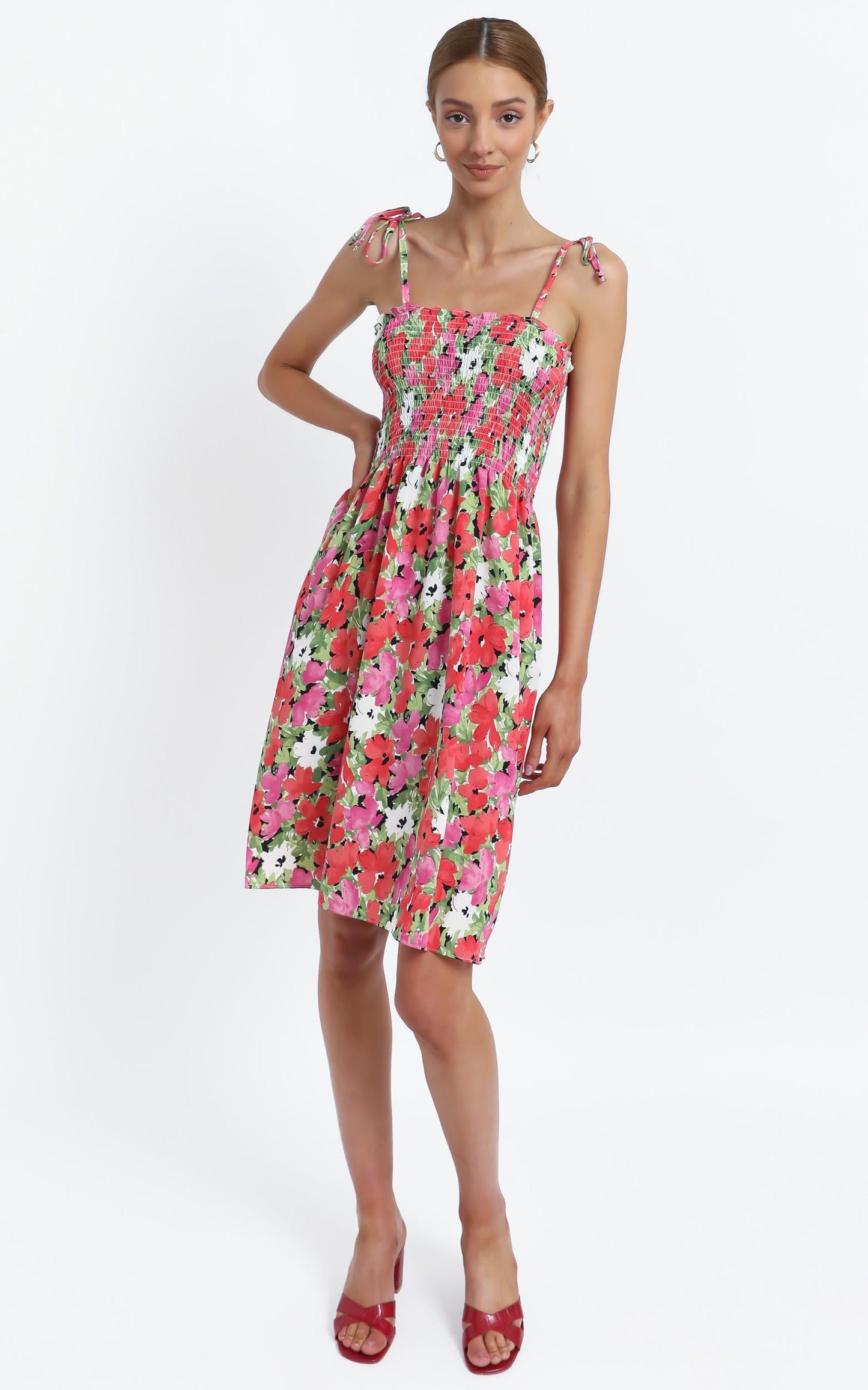 Odeelia Dress in Pink Floral