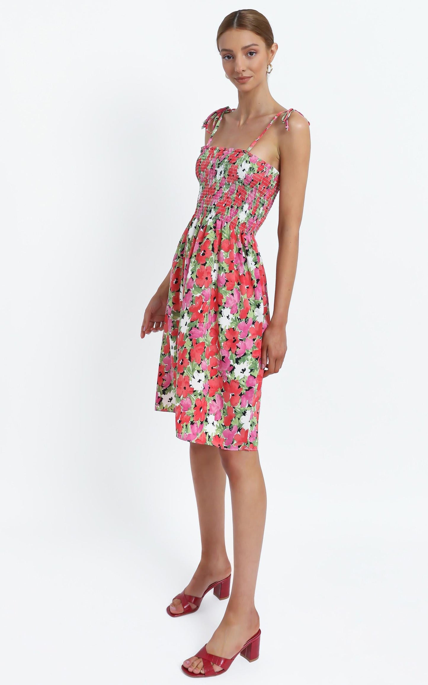 Odeelia Dress in Pink Floral