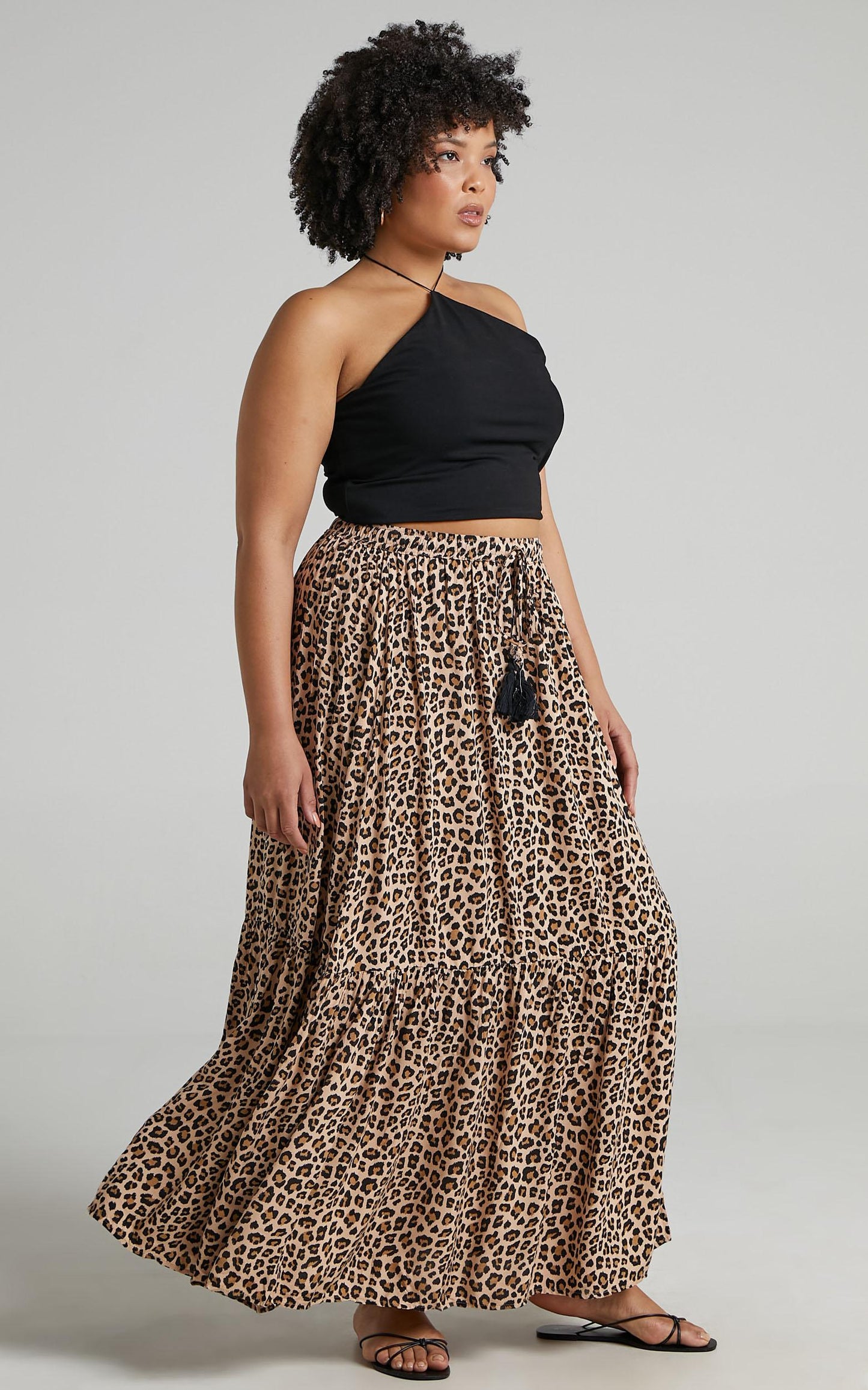 Off To Bali Skirt in Leopard Print