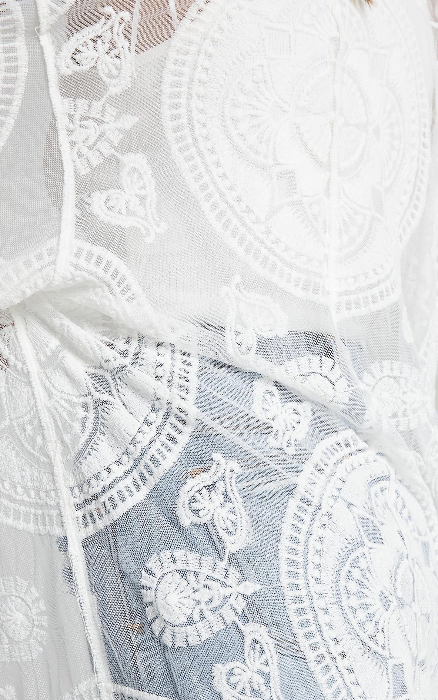 Off The Grid Bell Sleeve Kimono in White