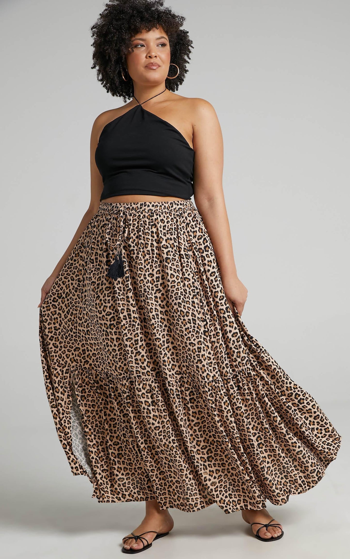 Off To Bali Skirt in Leopard Print
