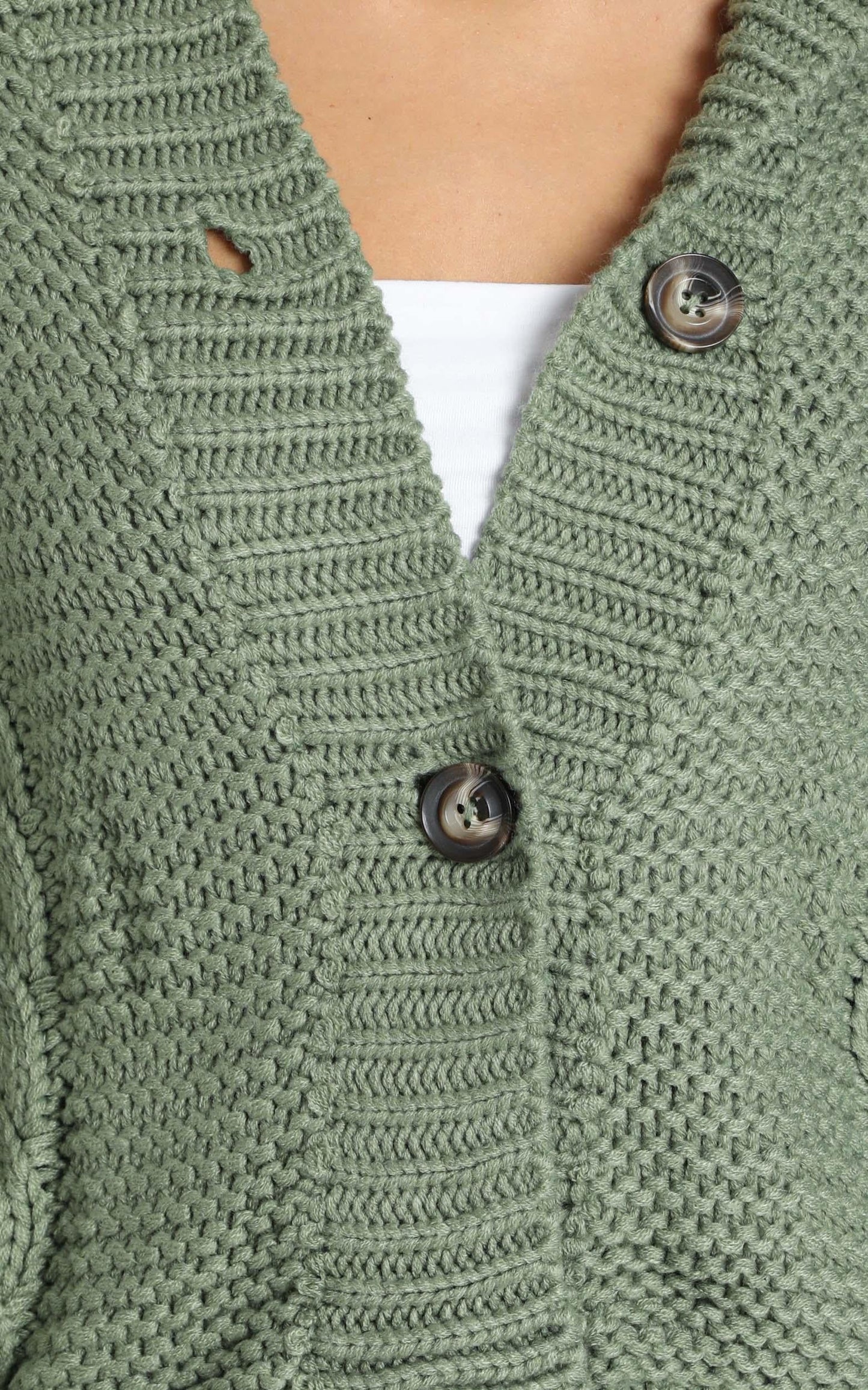 Allie Cardigan in Olive