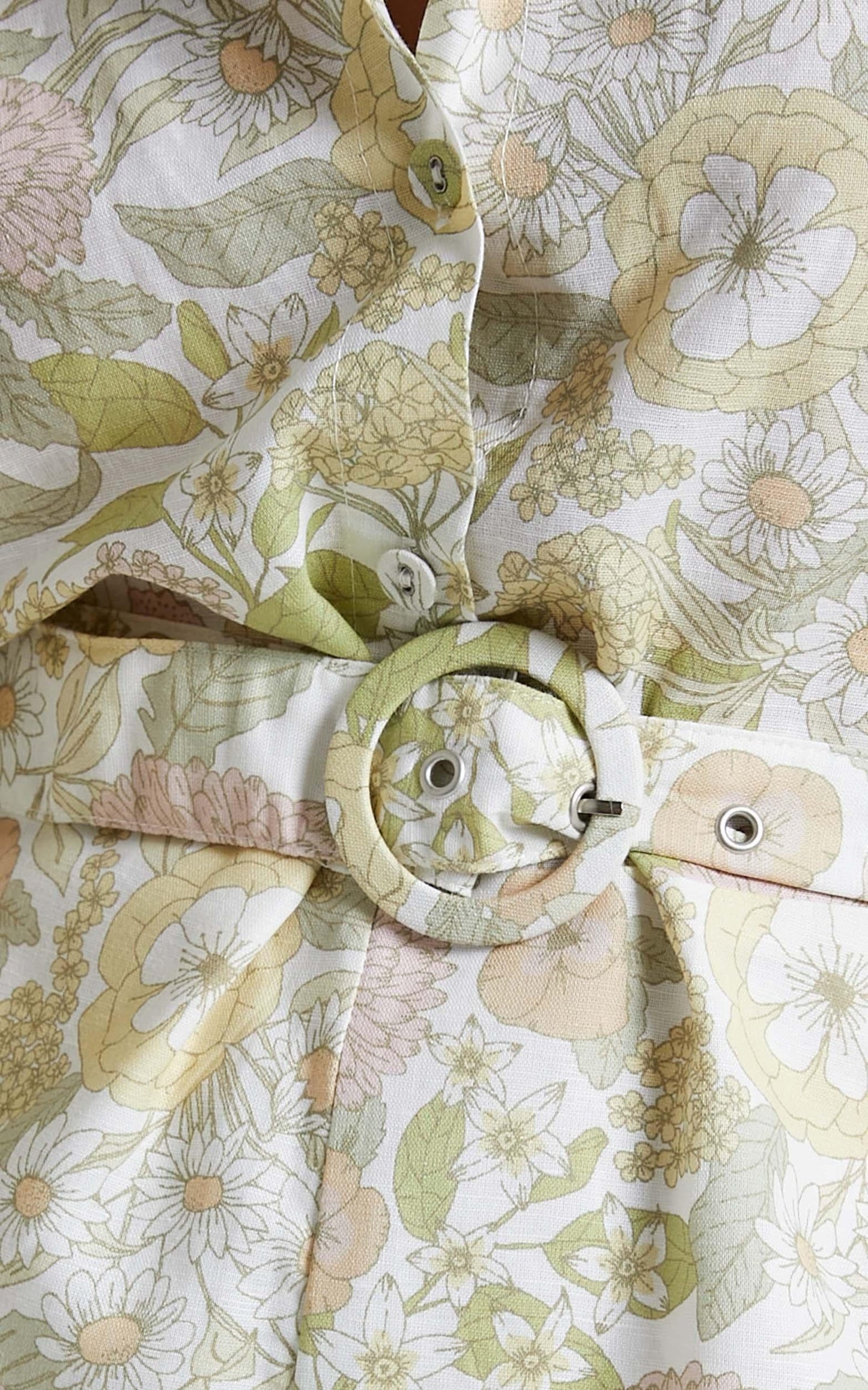 Charlie Holiday - Mellow Playsuit in Forest Olive Floral