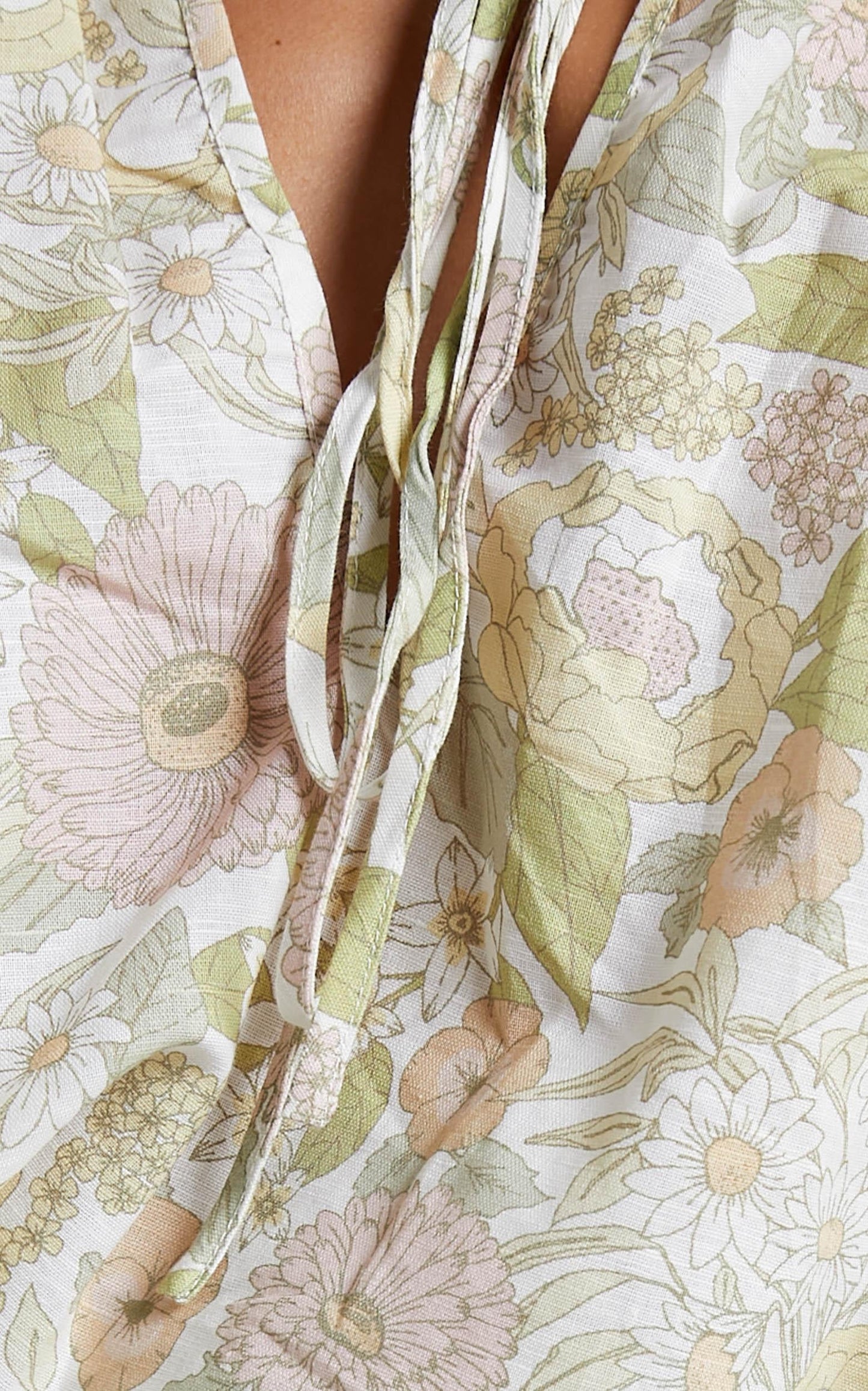 Charlie Holiday - Mila Blouse in Forest Olive Floral