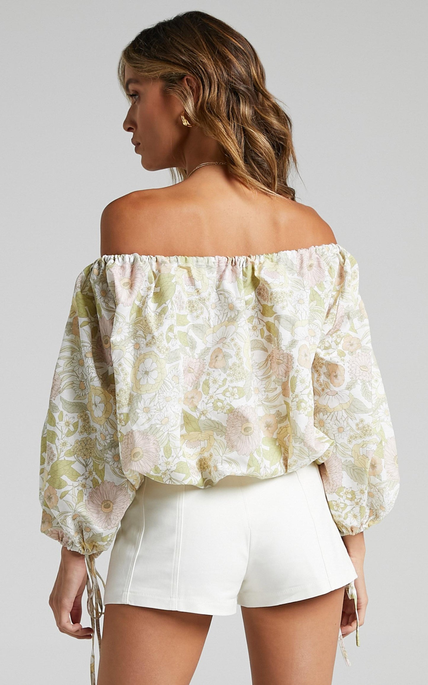 Charlie Holiday - Mila Blouse in Forest Olive Floral