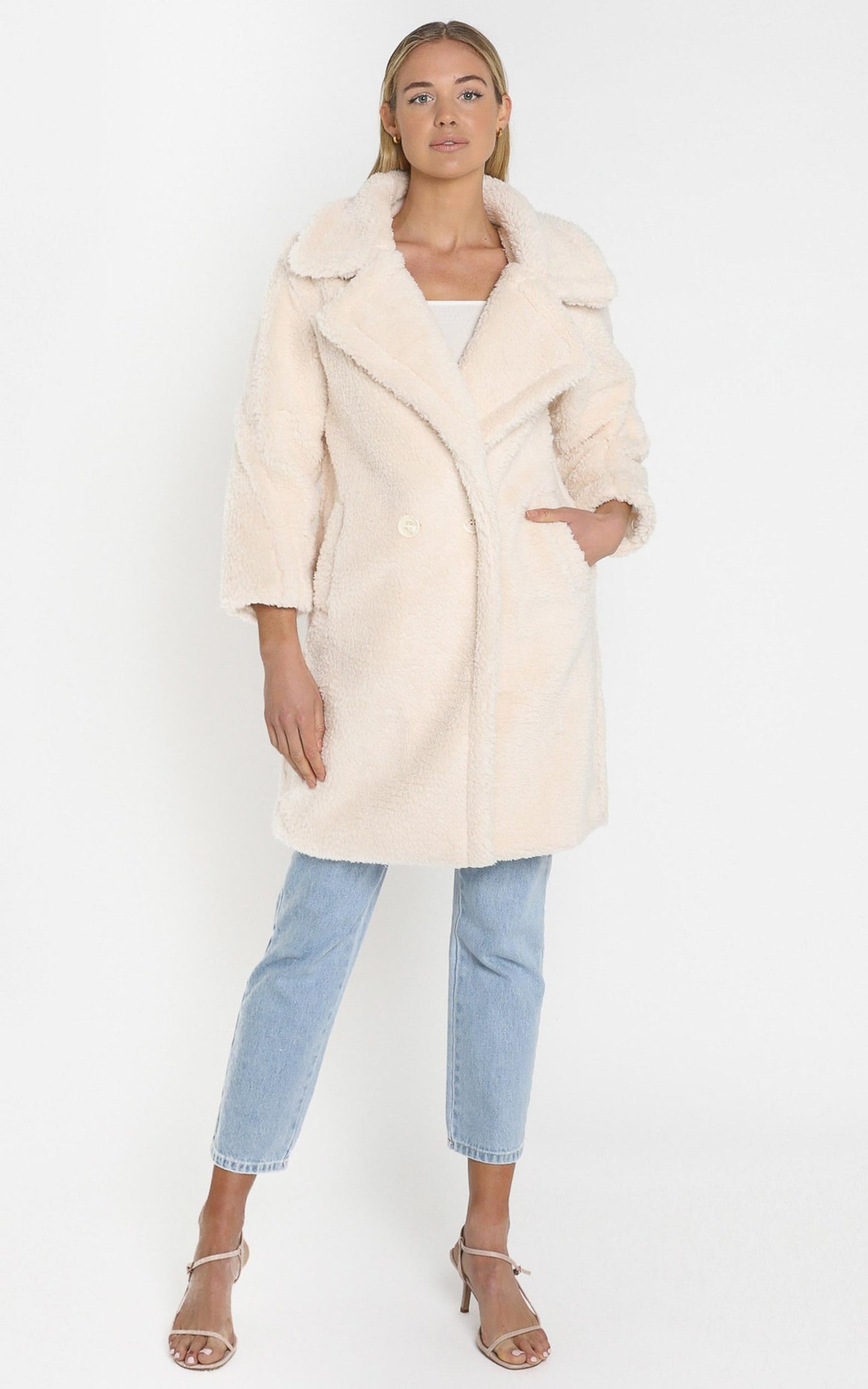 Olwen Coat in Cream