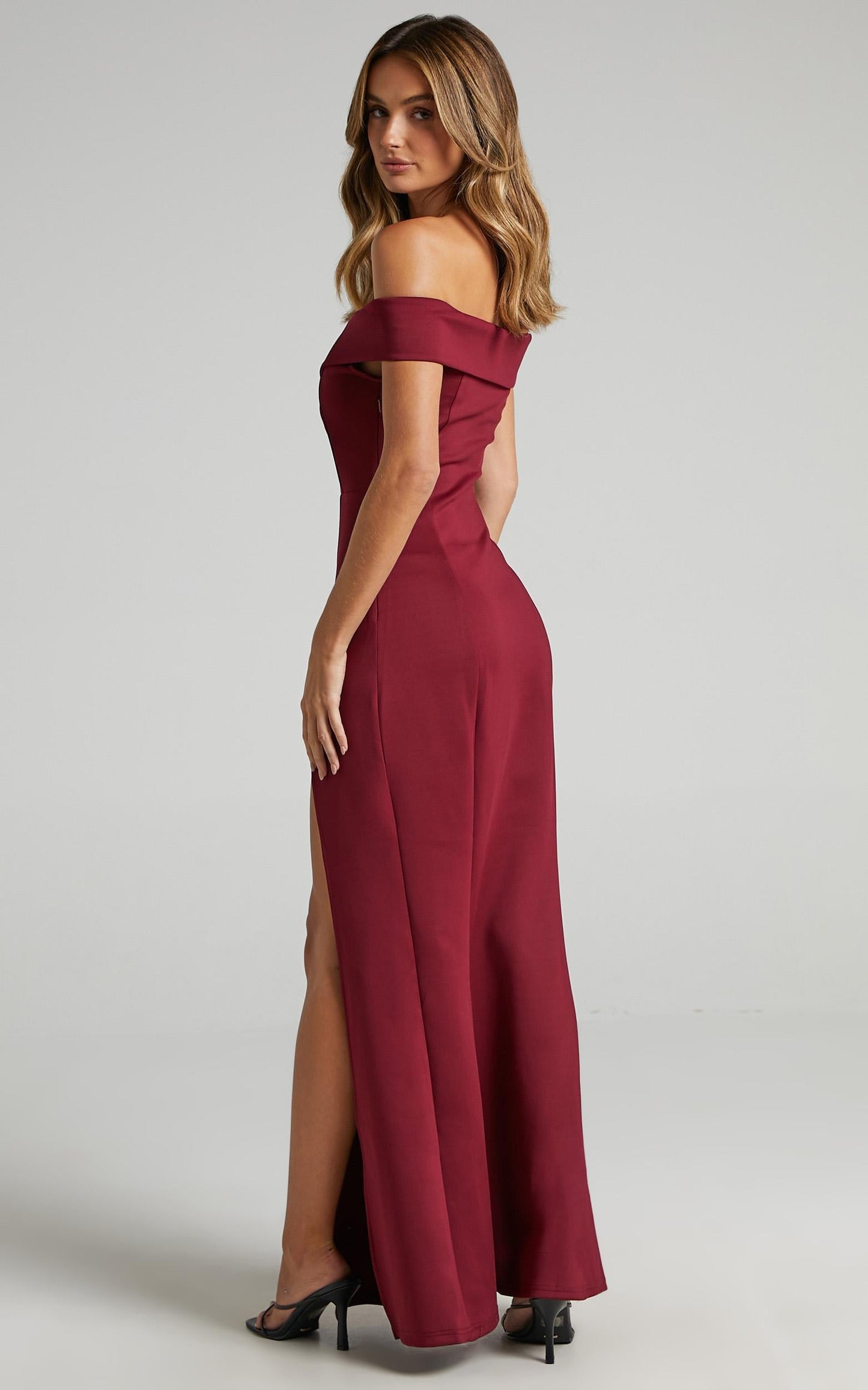 One For The Money Dress in Wine