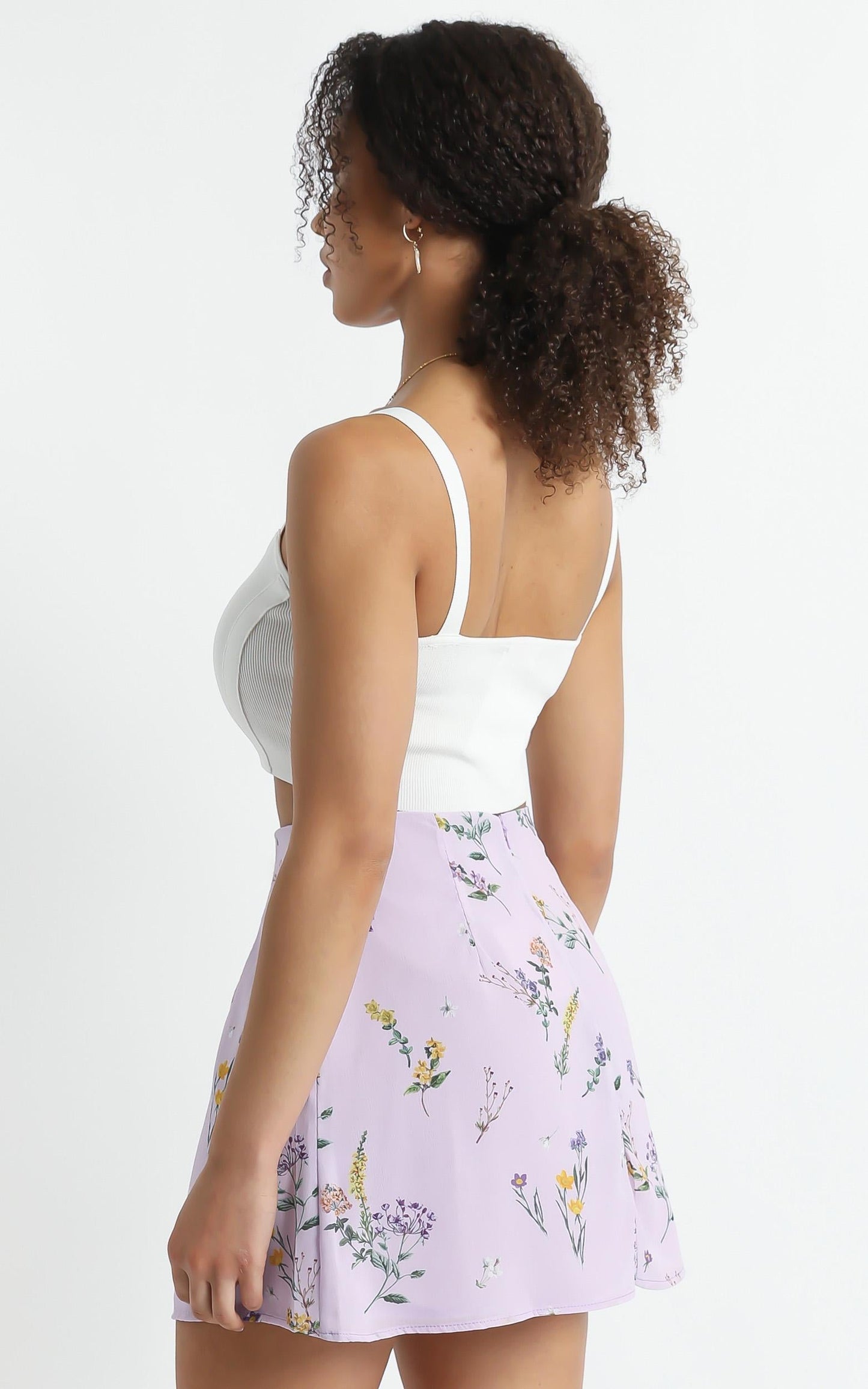 Only Offer Skirt in Lavender Botanical Floral