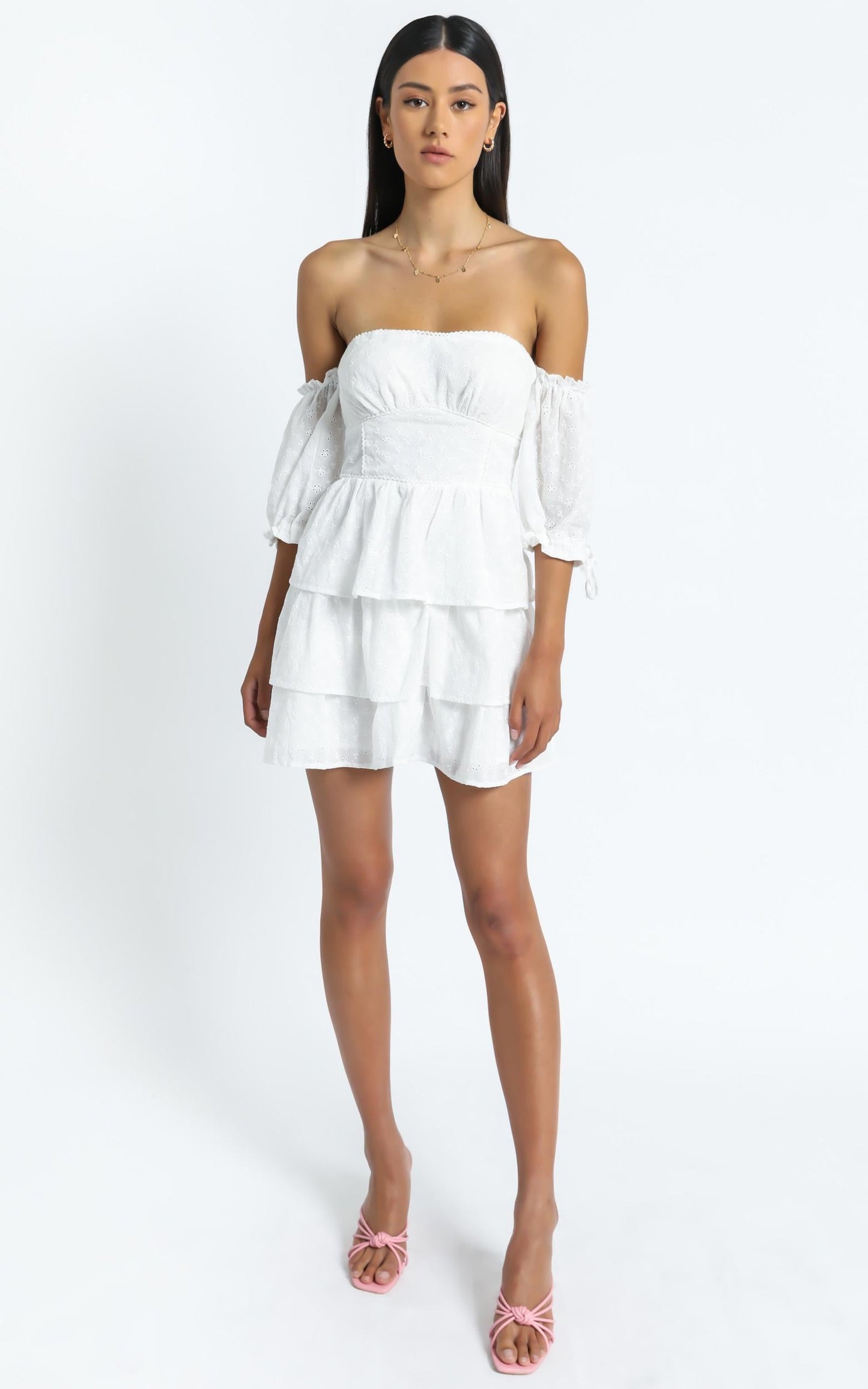 Ora Dress in White