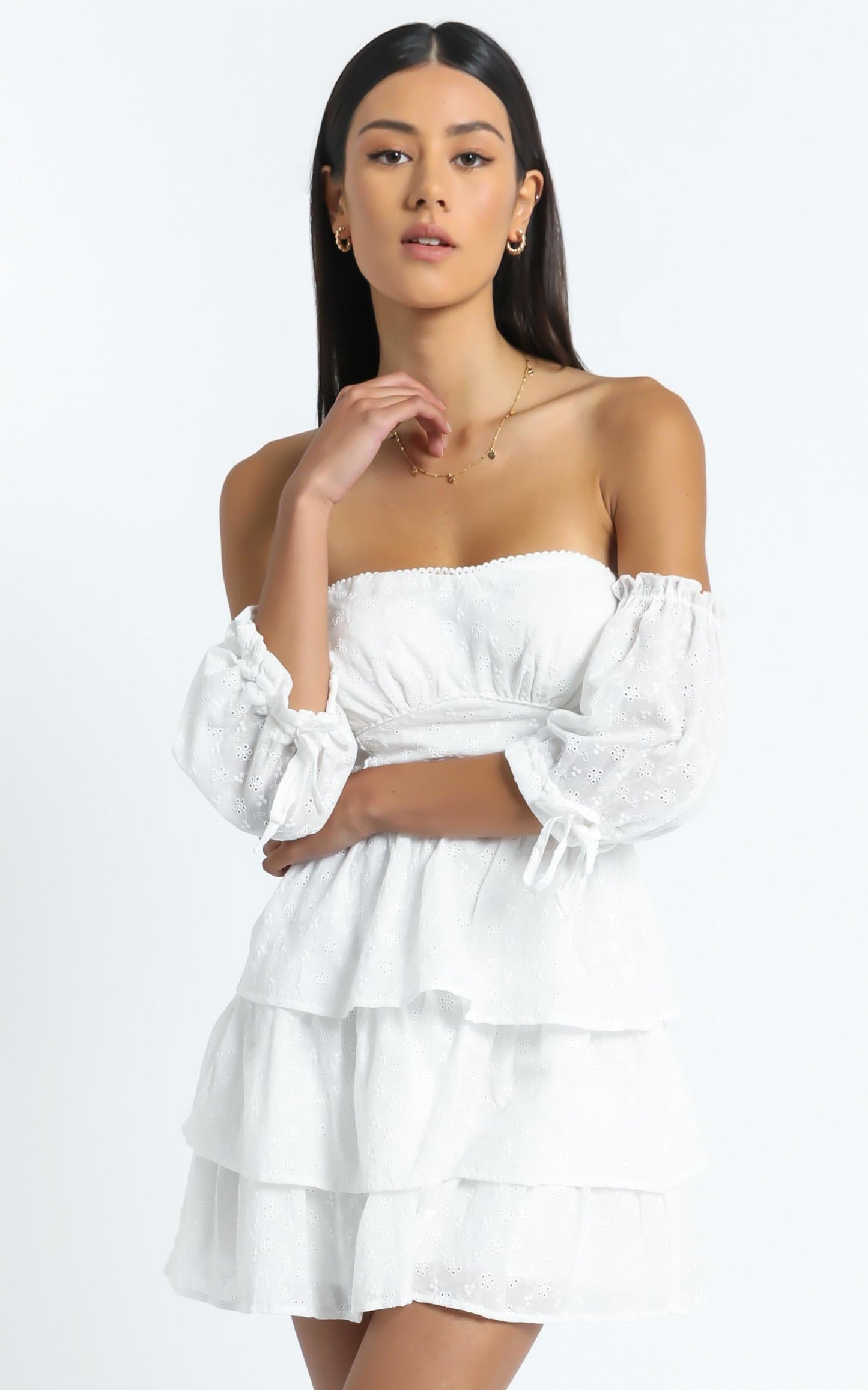 Ora Dress in White