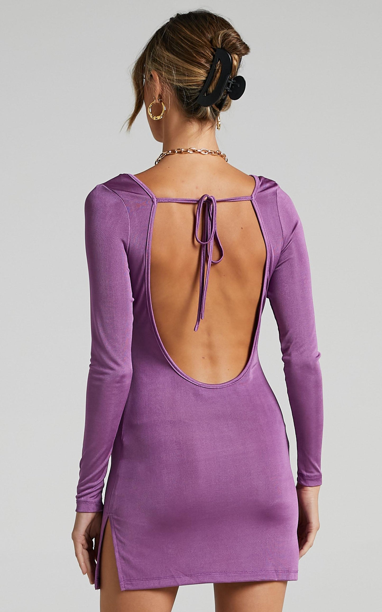 Lioness - Montana Mini Dress in Dark Orchid