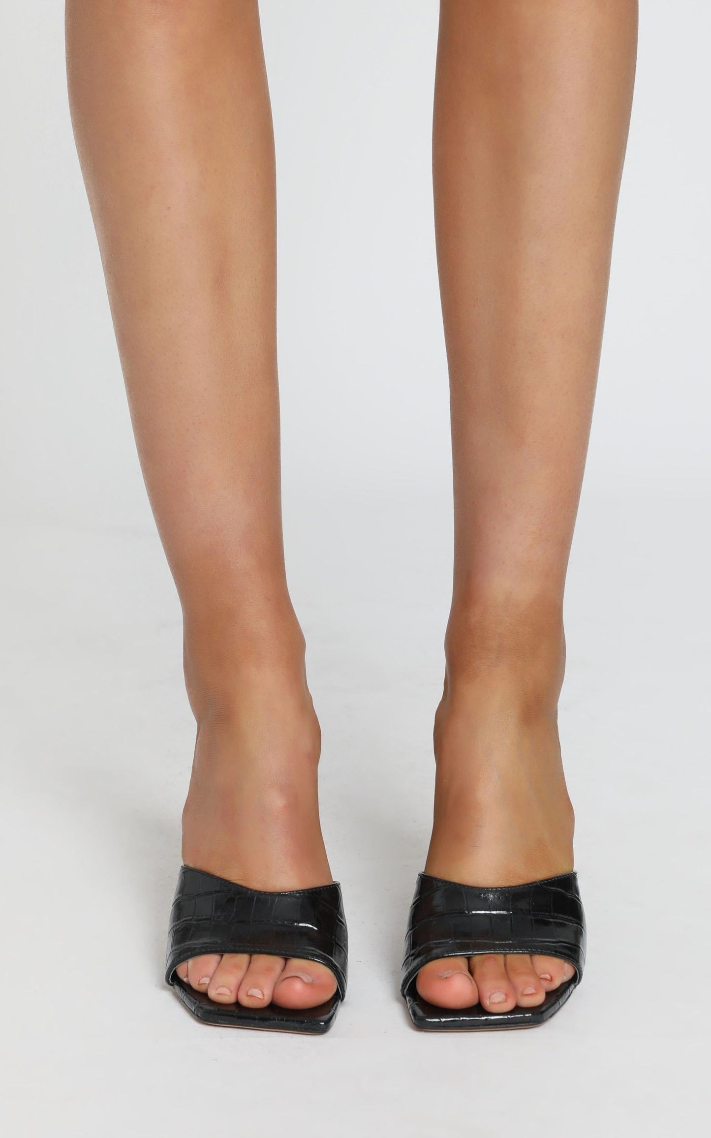 Tony Bianco - Bosco Heels in Black Croc