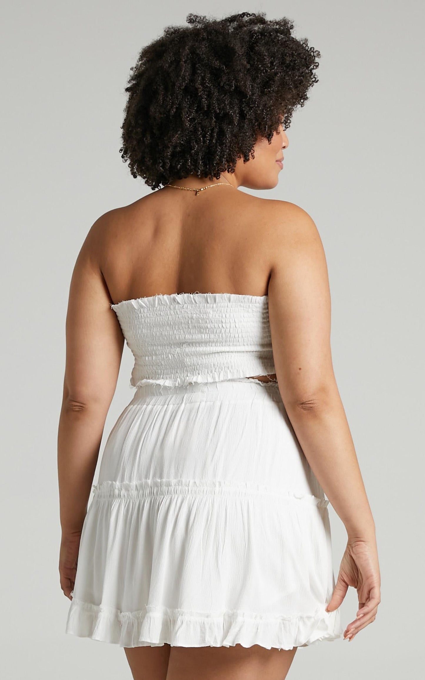 Outside The Line Two Piece Set In White