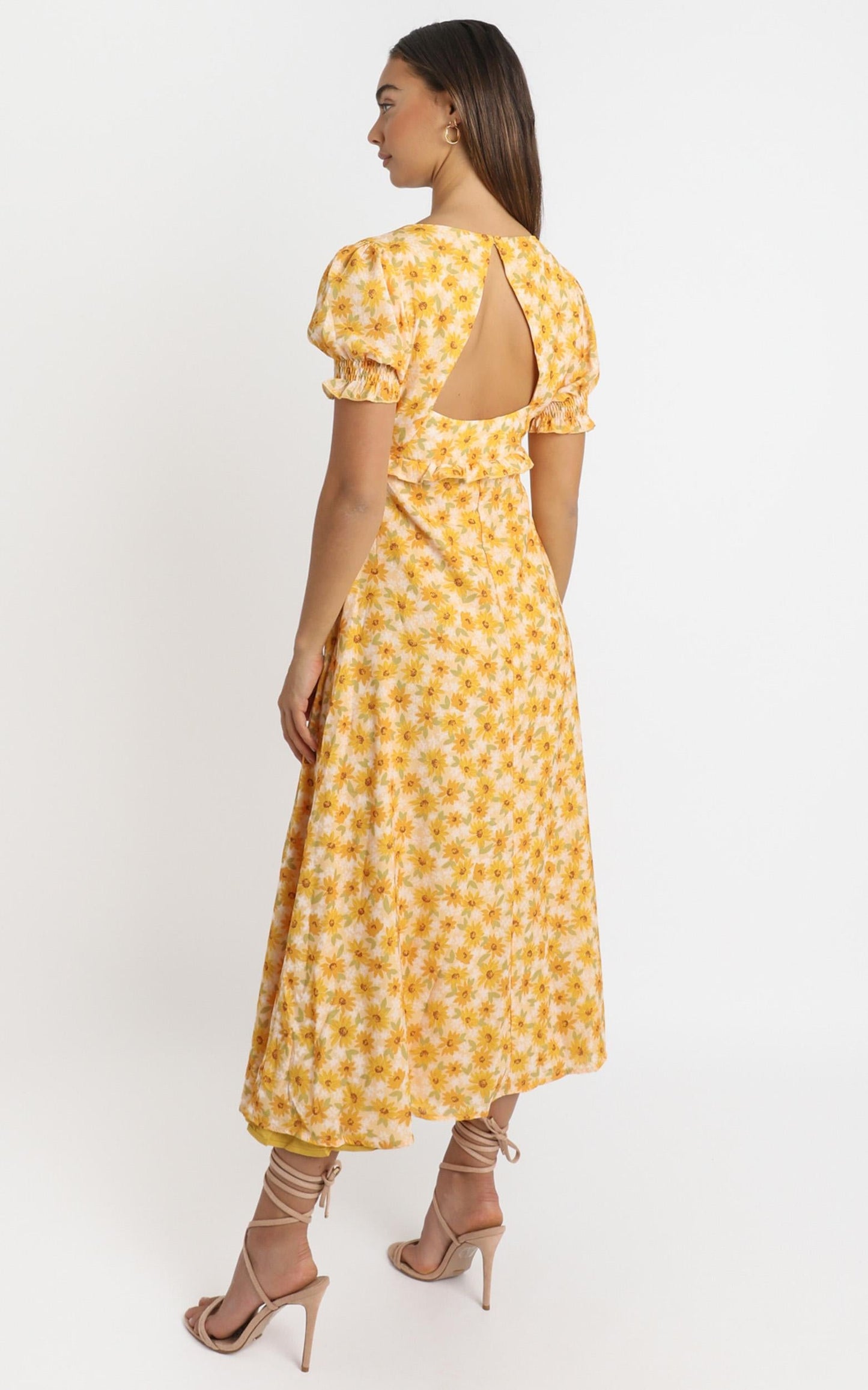 Our Paradise Dress in sunflower print