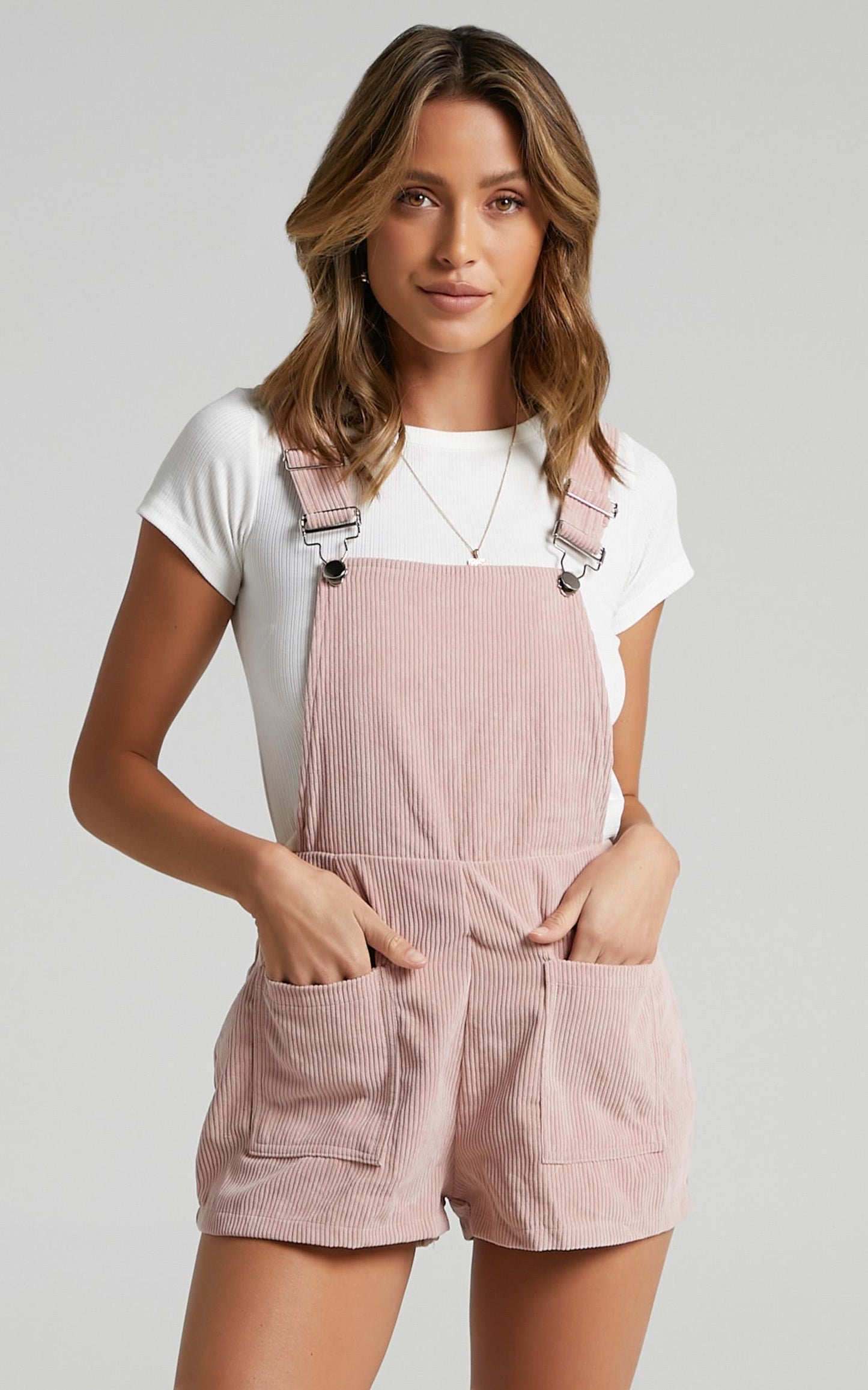 Likely Story Overall in Blush Cord