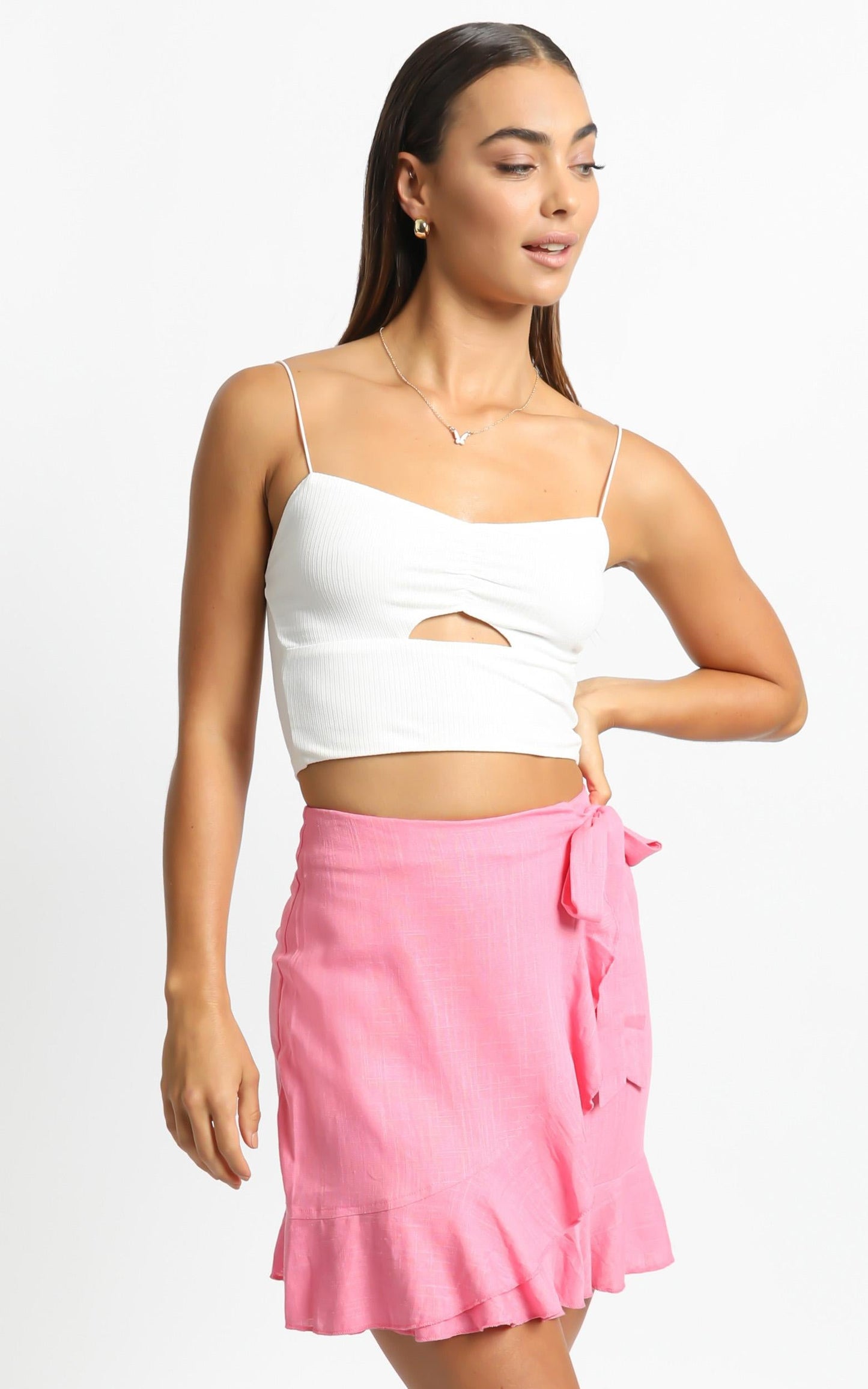 Over And Under Skirt in Pink