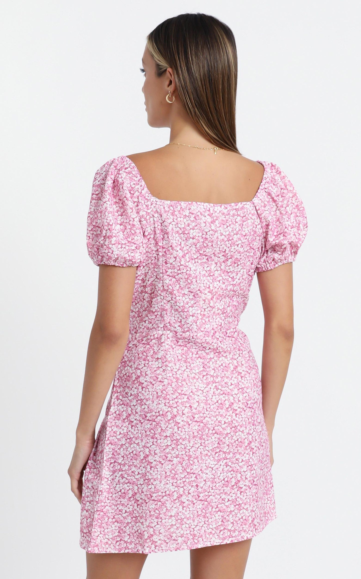 Maisie Dress in Pink Floral