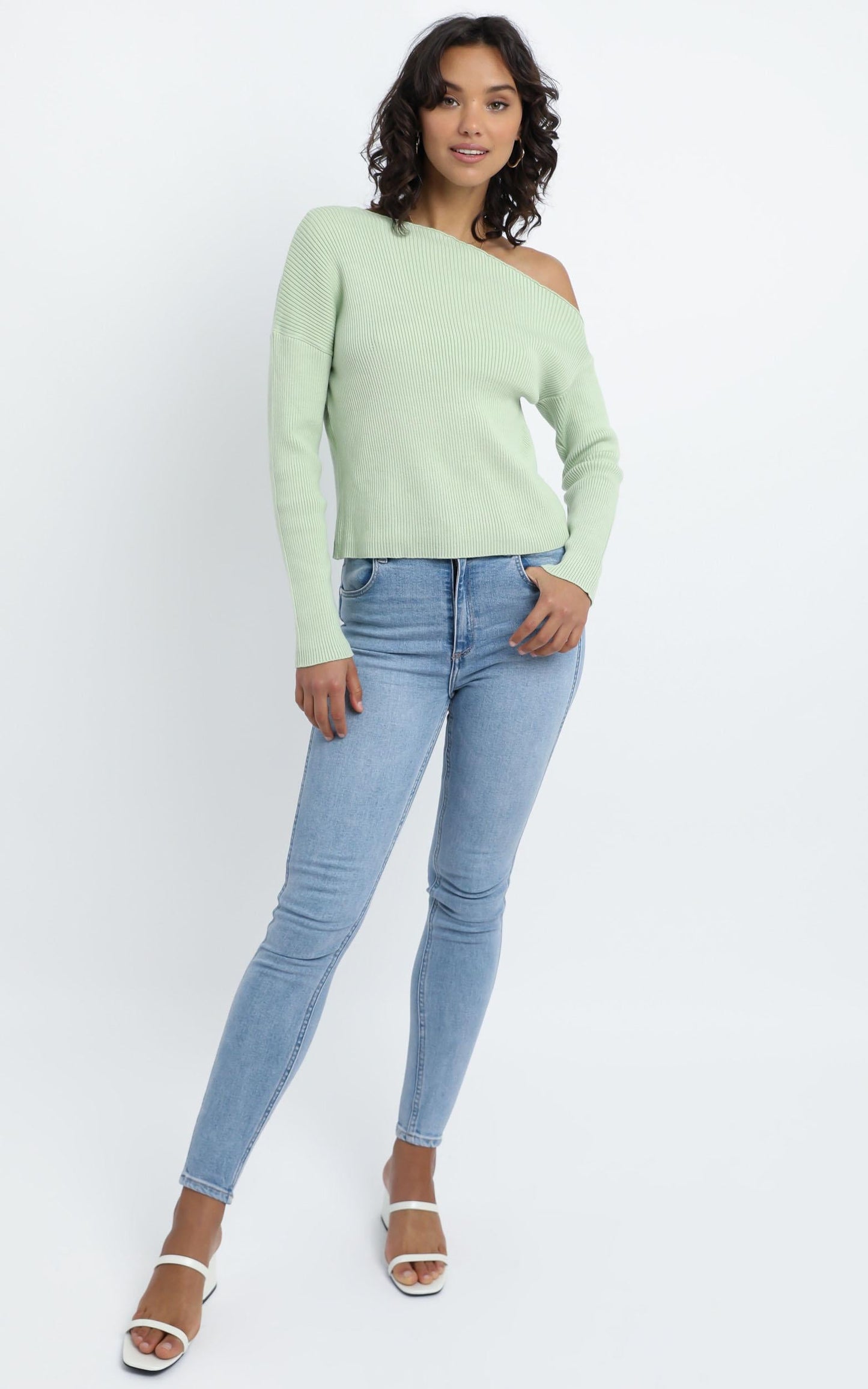 Senya Knit Top in Pistachio