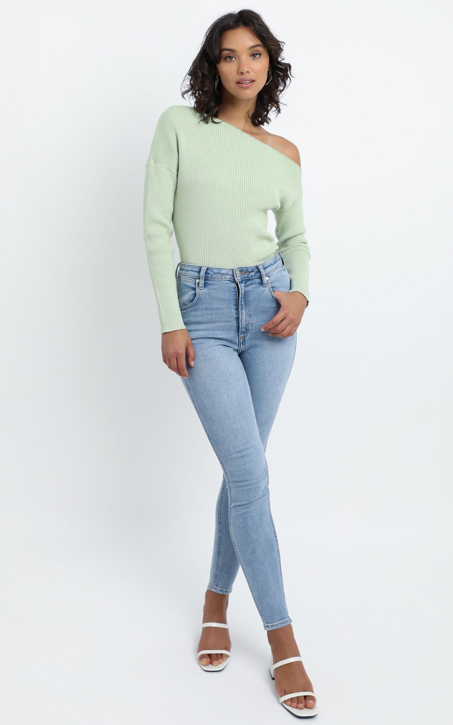 Senya Knit Top in Pistachio