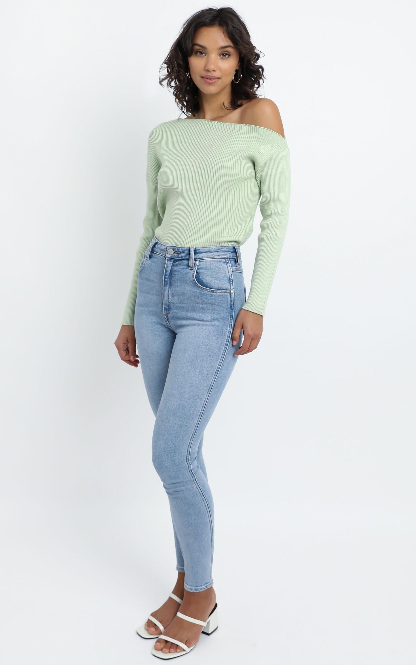 Senya Knit Top in Pistachio