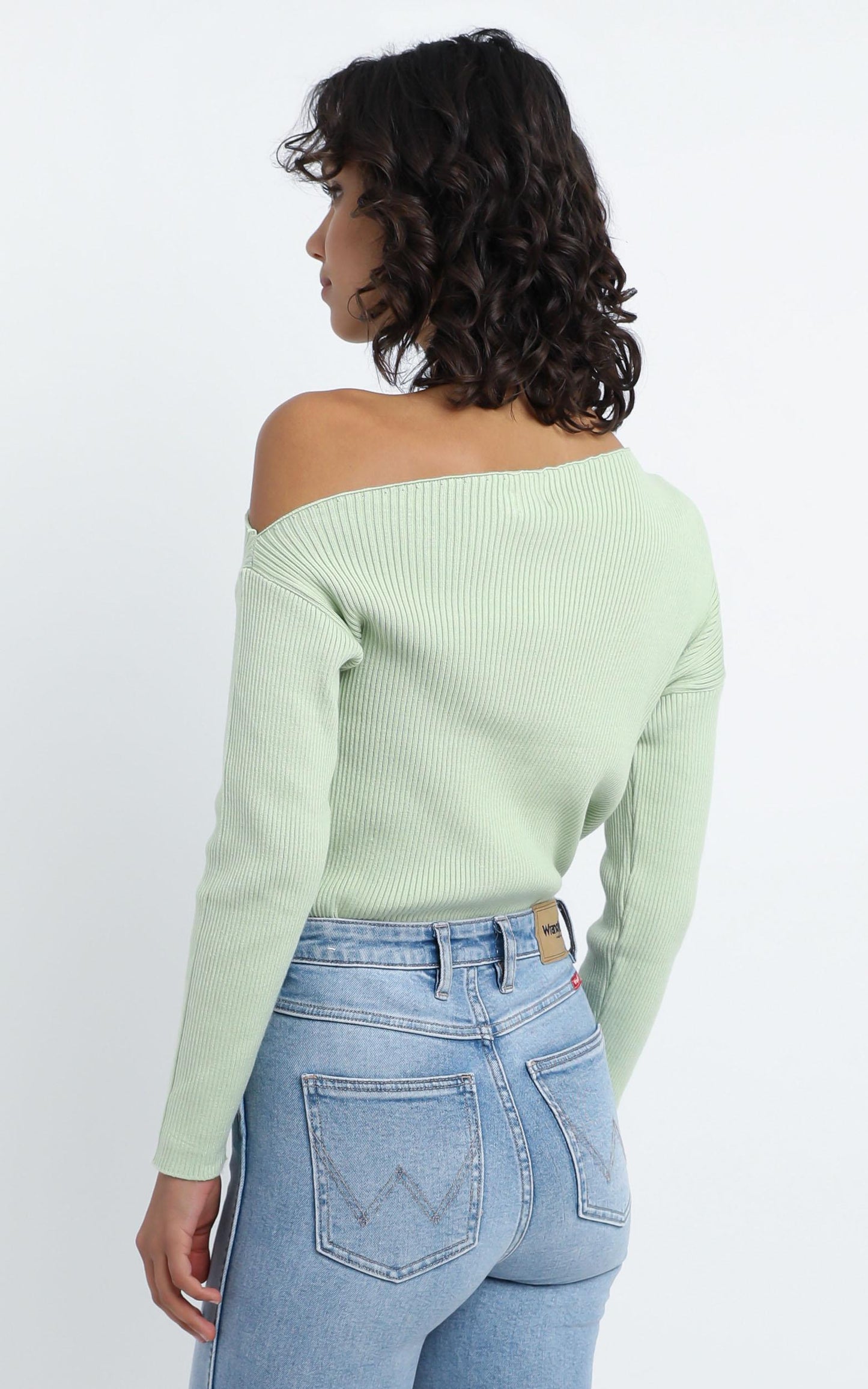 Senya Knit Top in Pistachio
