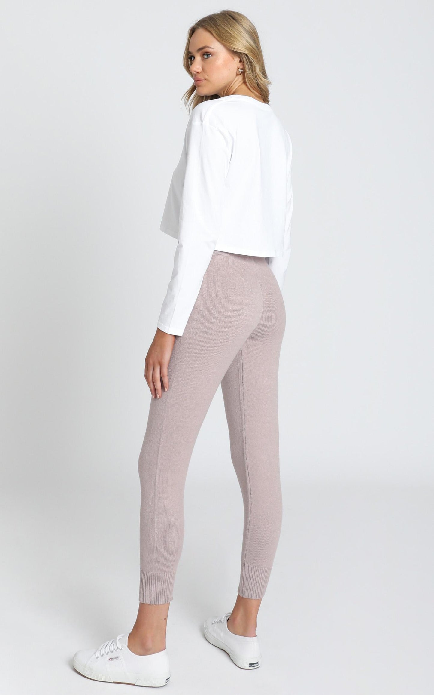 Lounge In Style Knit Pant in Mocha Marle