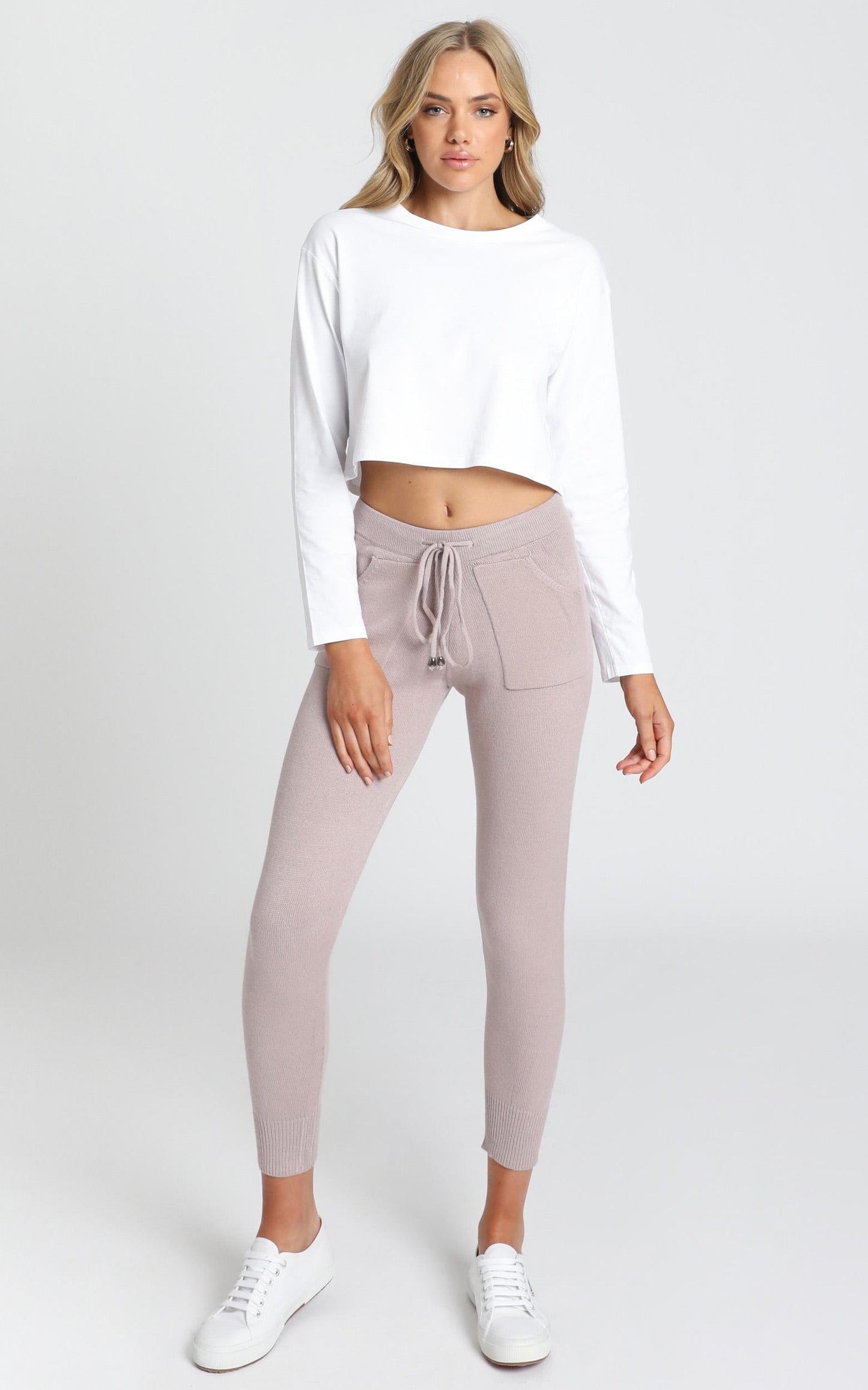 Lounge In Style Knit Pant in Mocha Marle