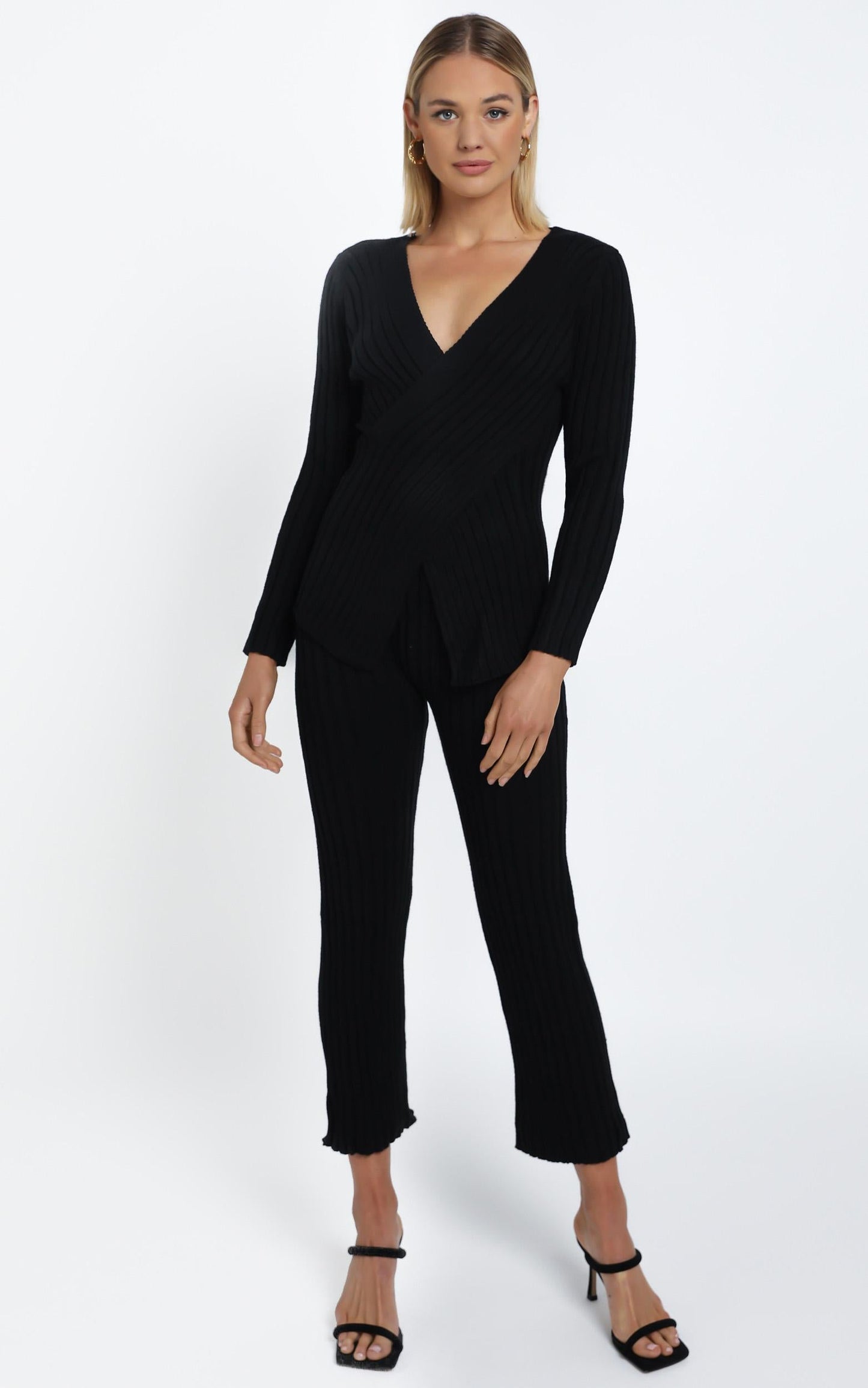 Alpha Knit Pants in Black