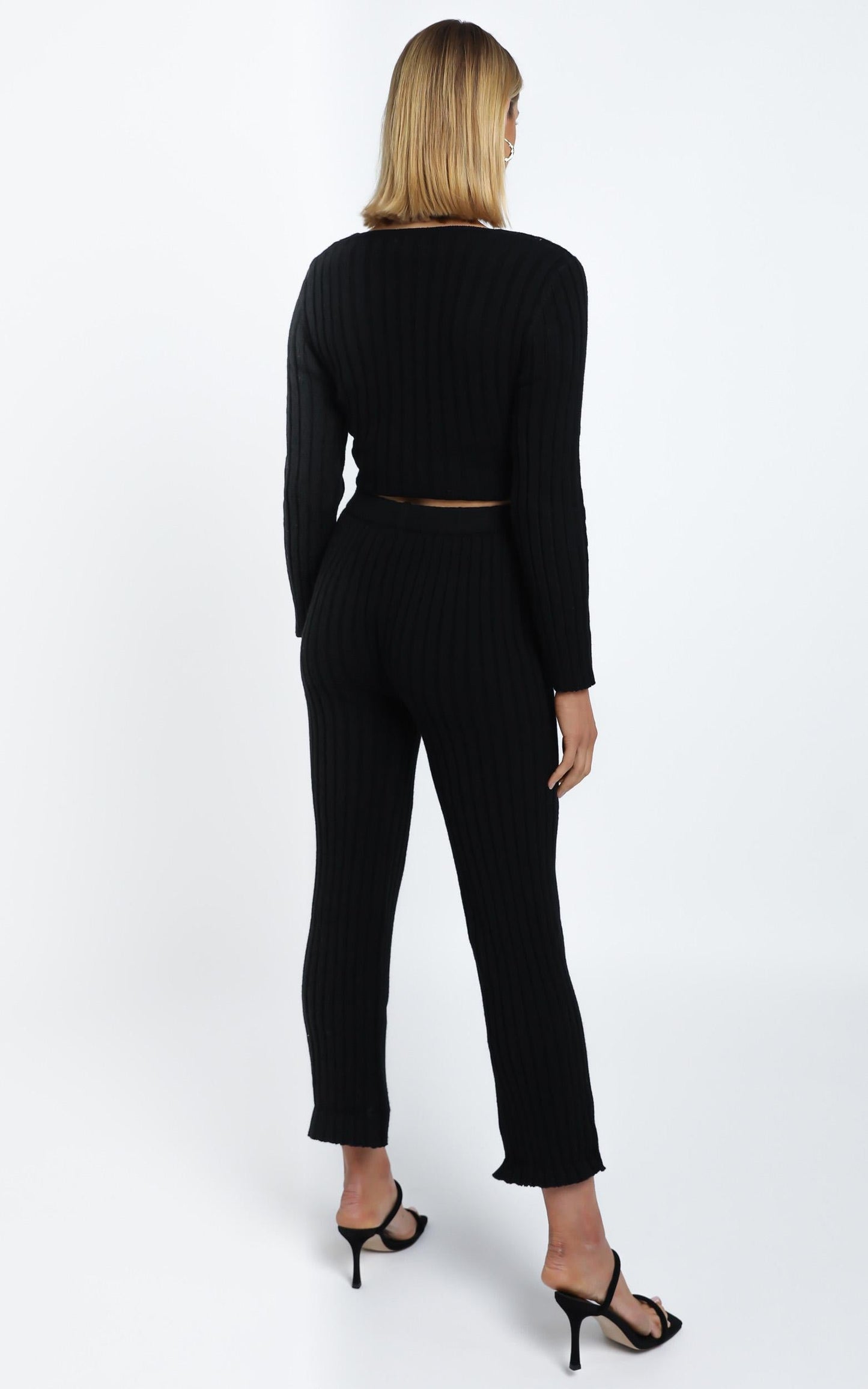 Alpha Knit Pants in Black