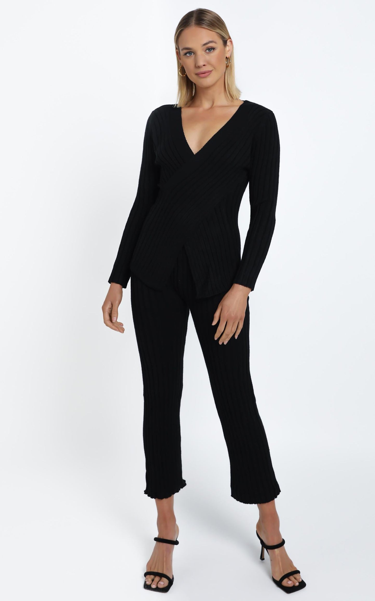 Alpha Knit Pants in Black