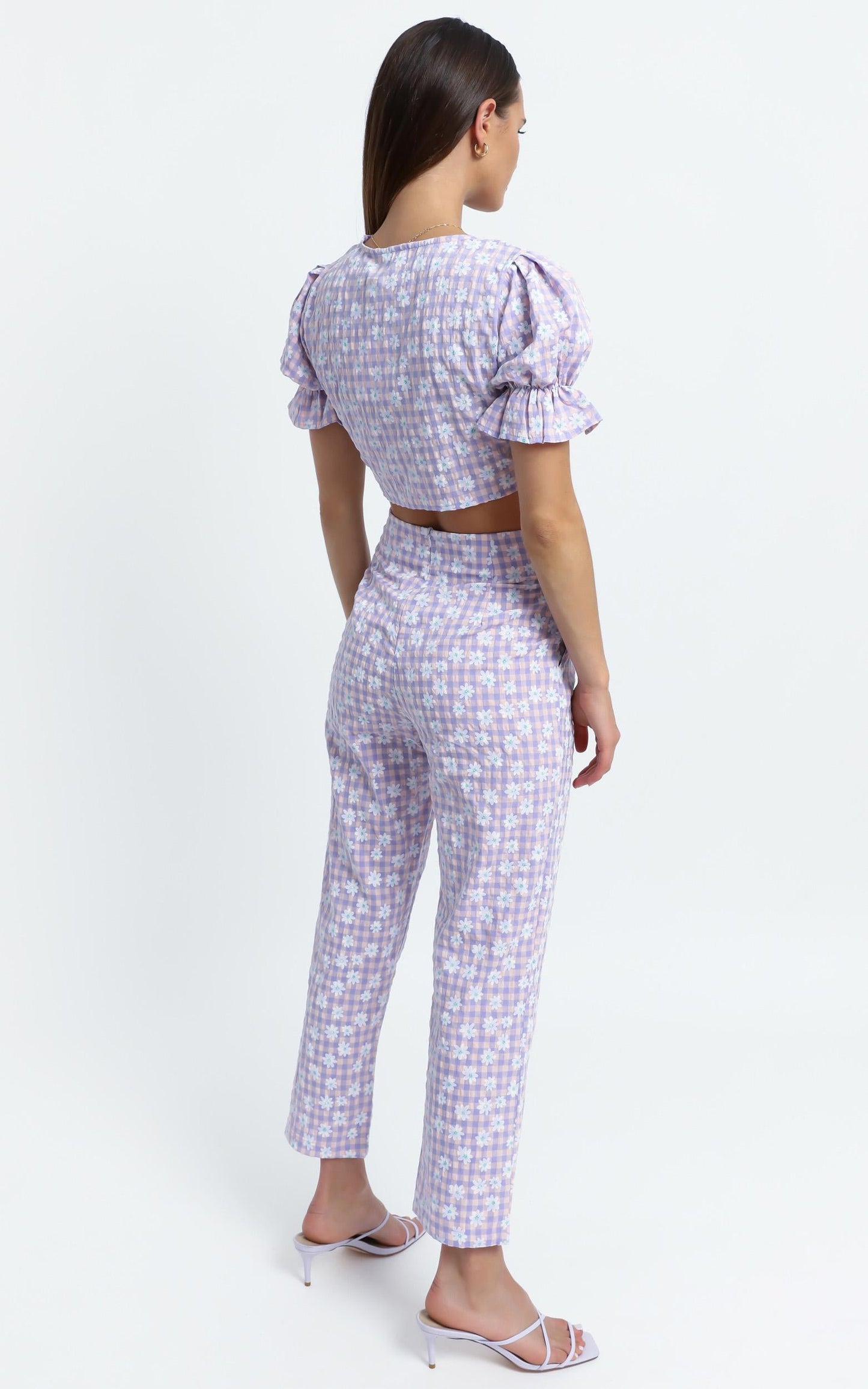 Octavia Pants in Lilac Floral