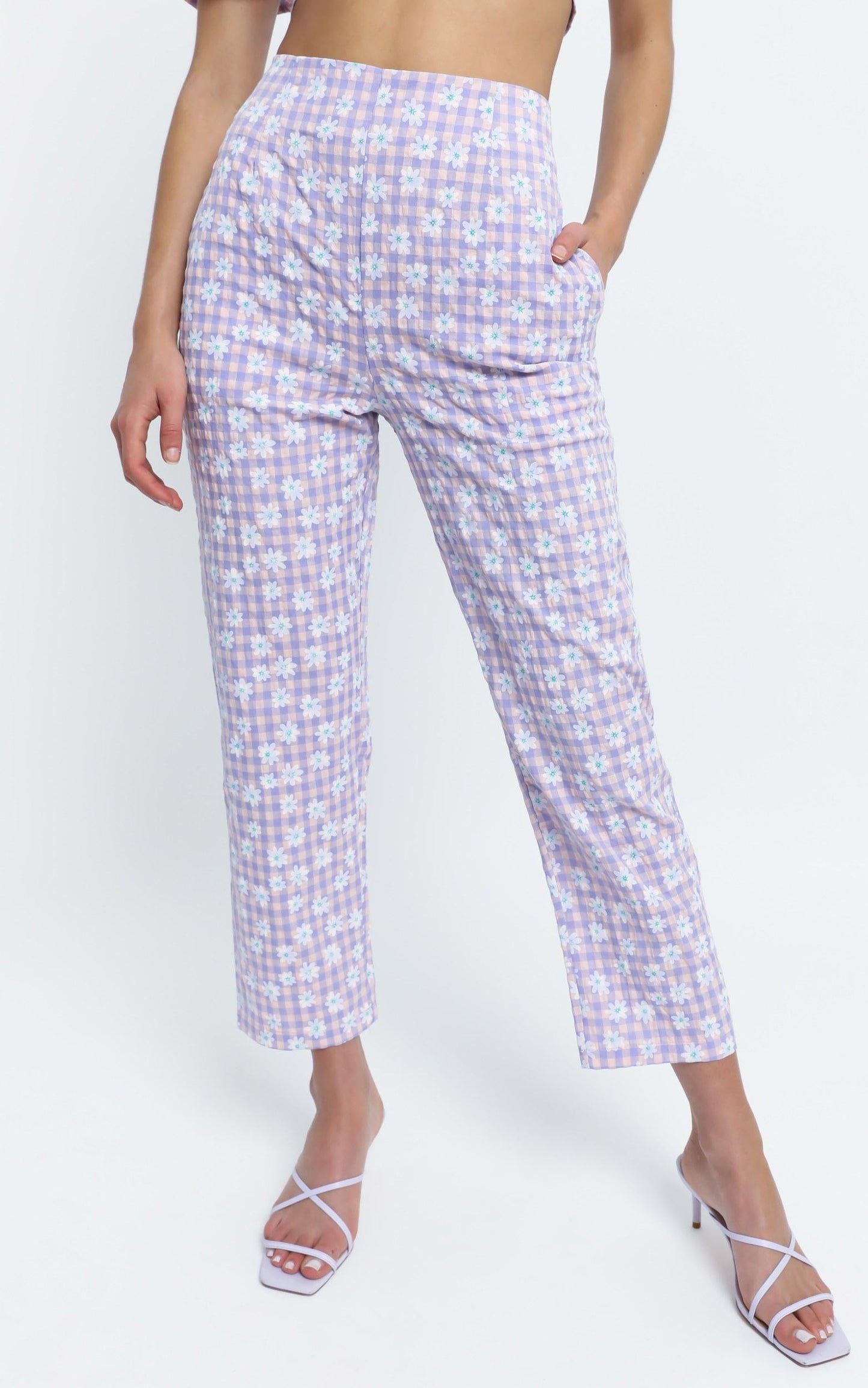 Octavia Pants in Lilac Floral