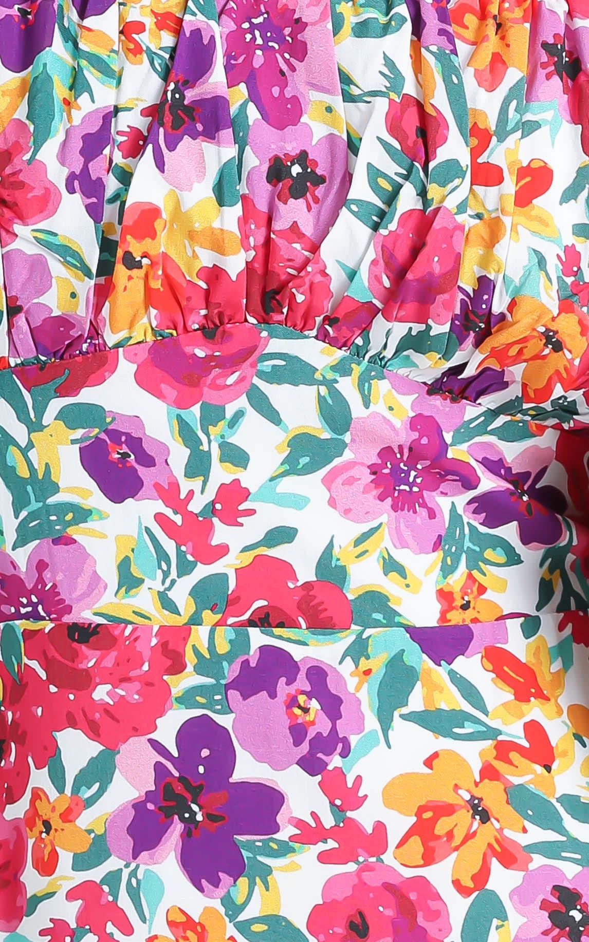 Monaco Dress in Packed Floral