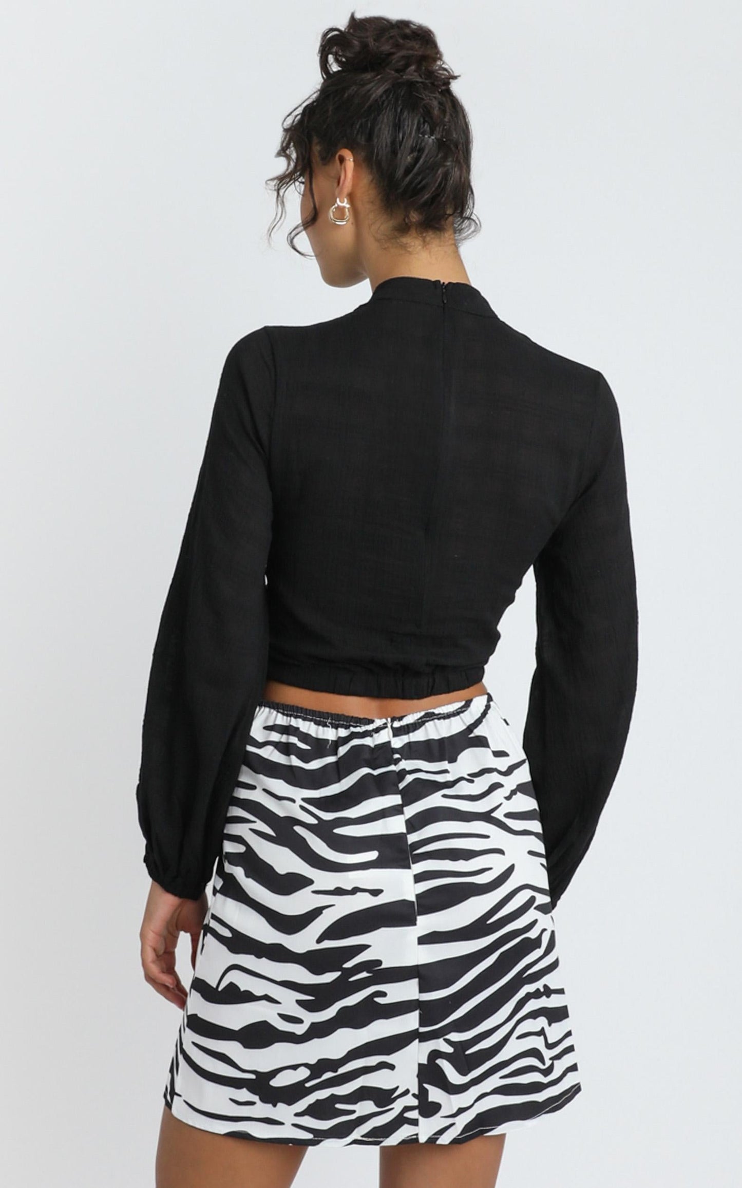 Paige Skirt in Zebra Print