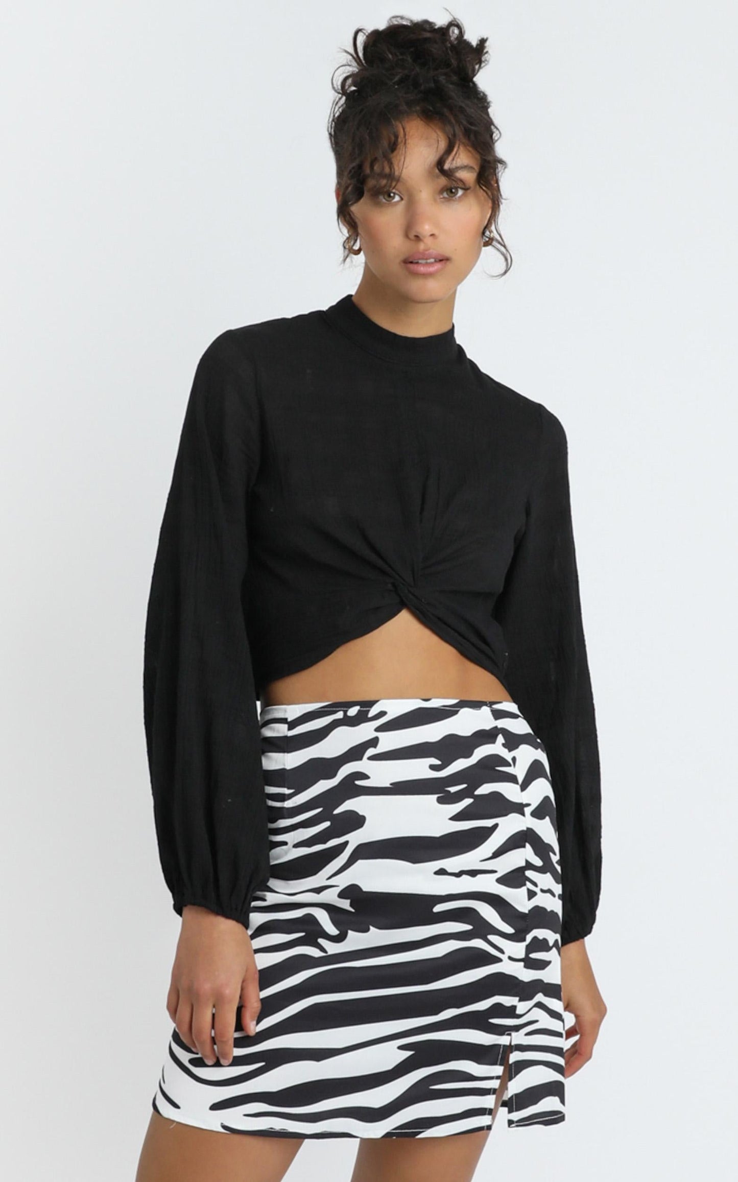 Paige Skirt in Zebra Print