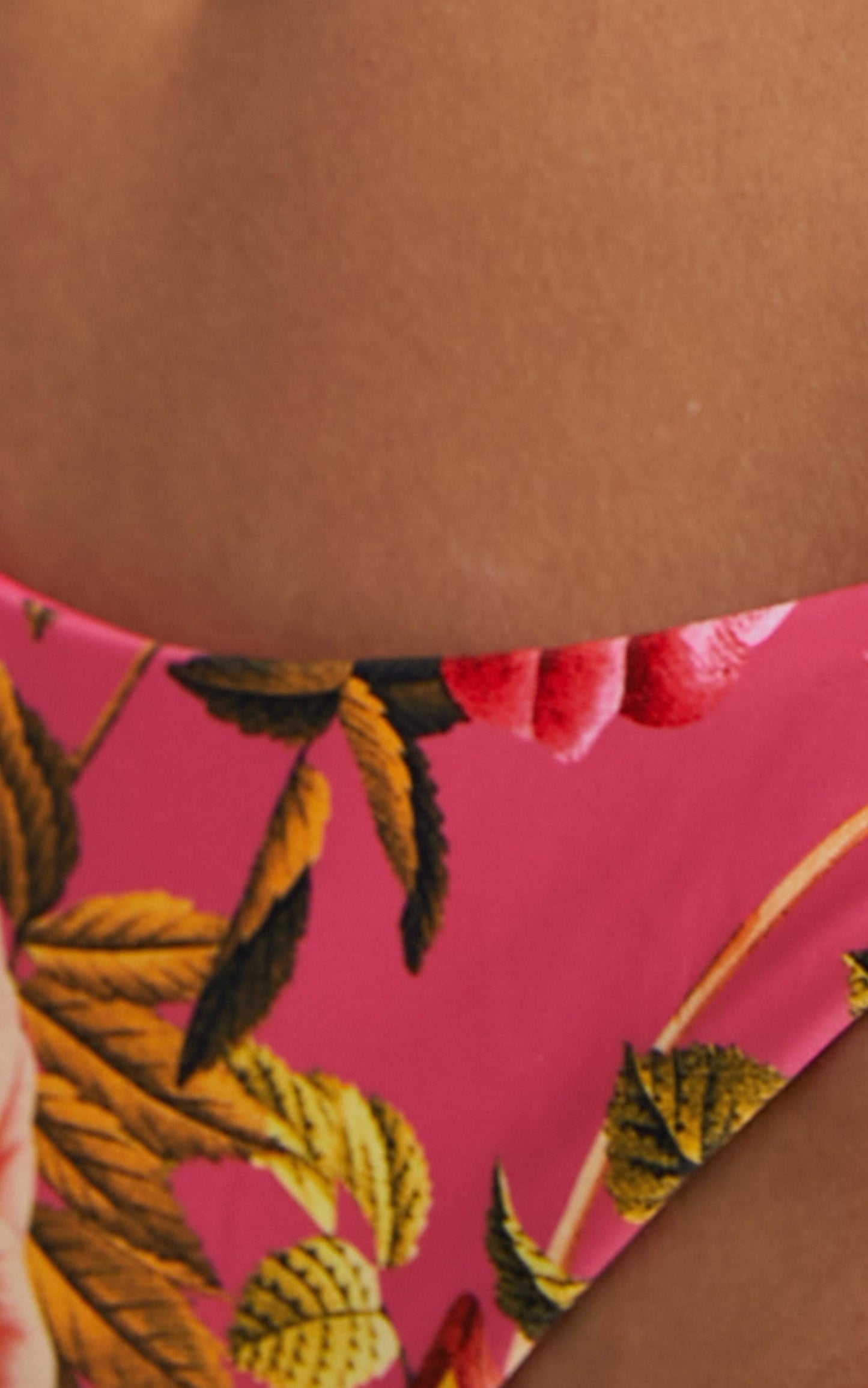 Parga Bikini Bottoms in Bright Pink Floral