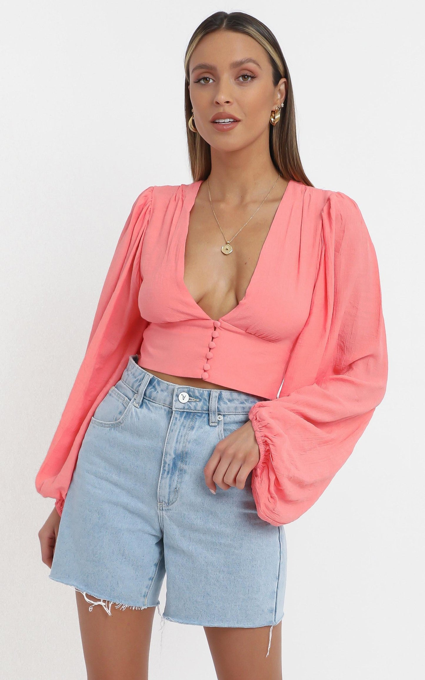 Helaine Top in Rosehip