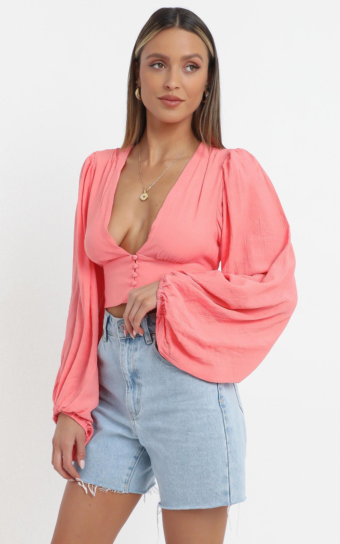 Helaine Top in Rosehip