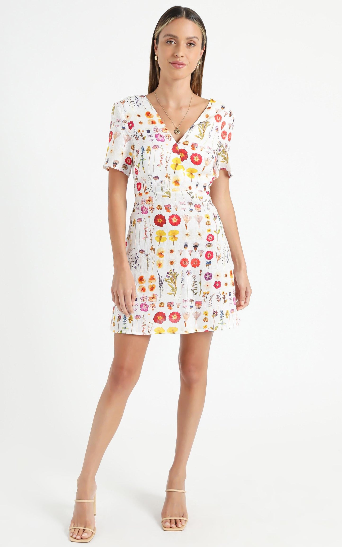 Cools Club - Party Dress in Pressed Floral
