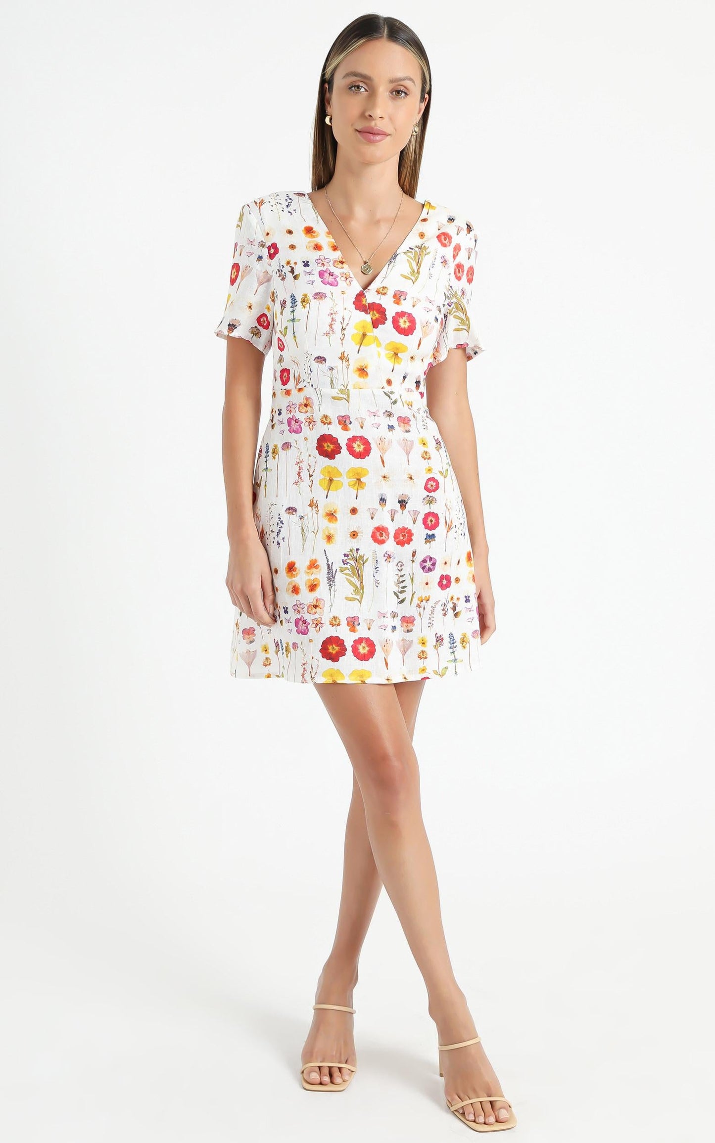 Cools Club - Party Dress in Pressed Floral