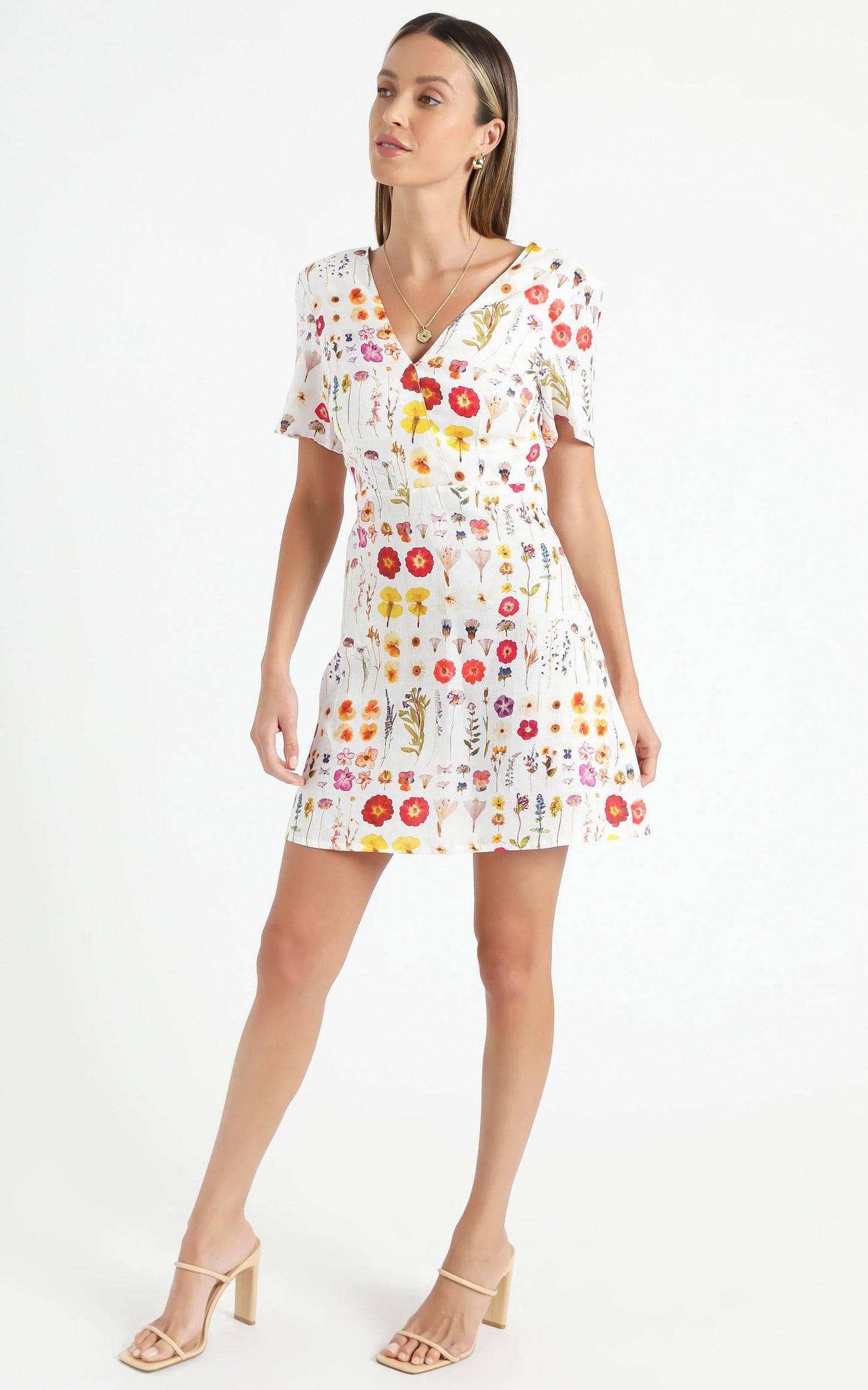 Cools Club - Party Dress in Pressed Floral