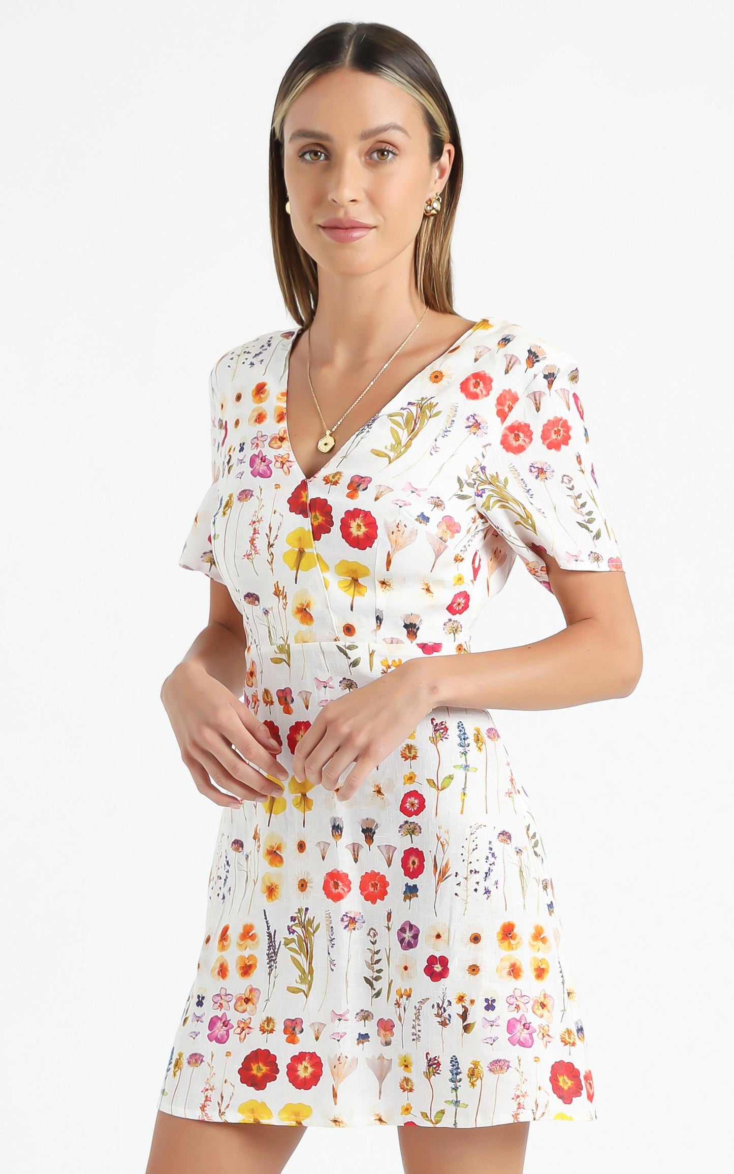 Cools Club - Party Dress in Pressed Floral